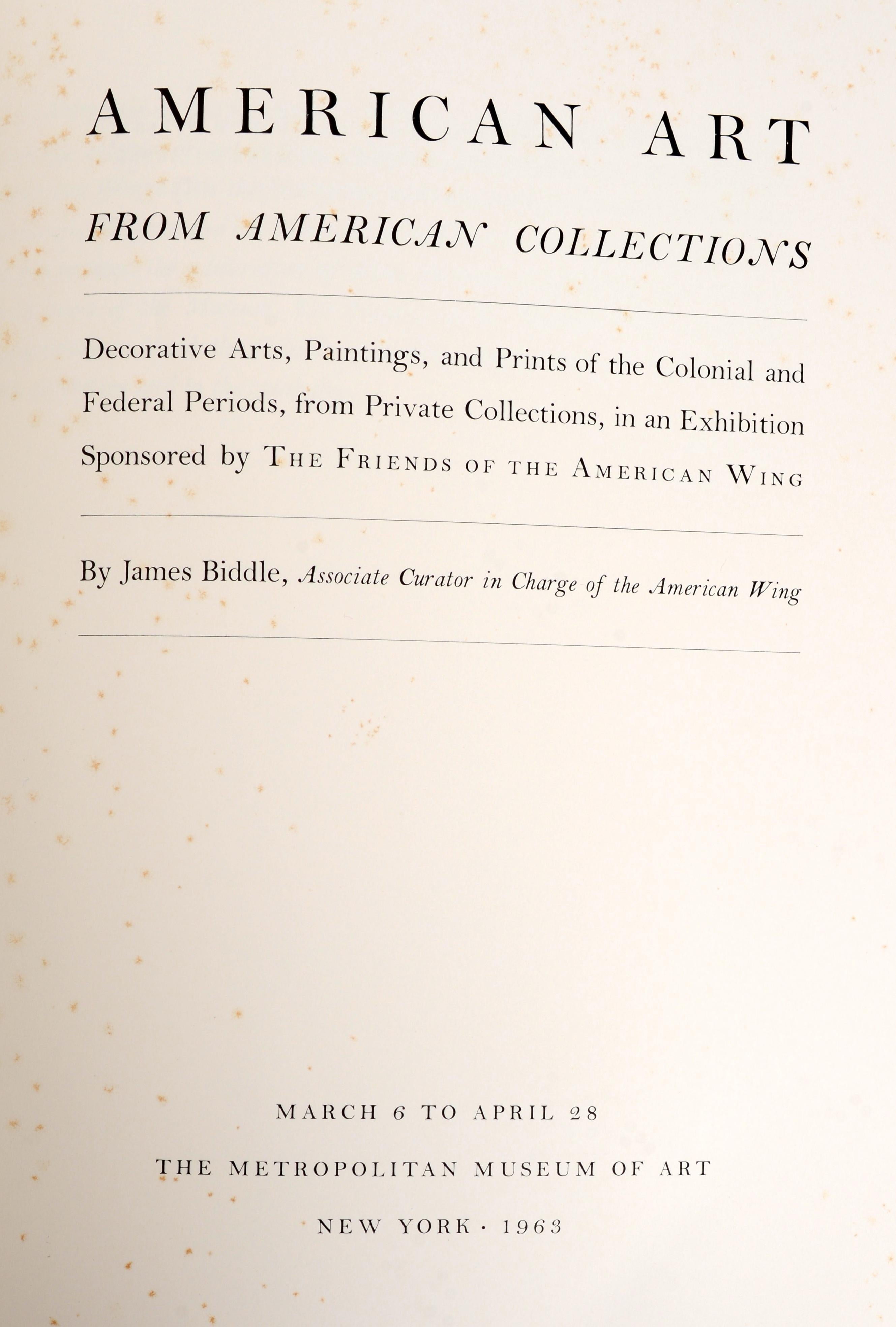 American Art from American Collections, Numbered #199/455 Signed by James Biddle In Good Condition For Sale In valatie, NY