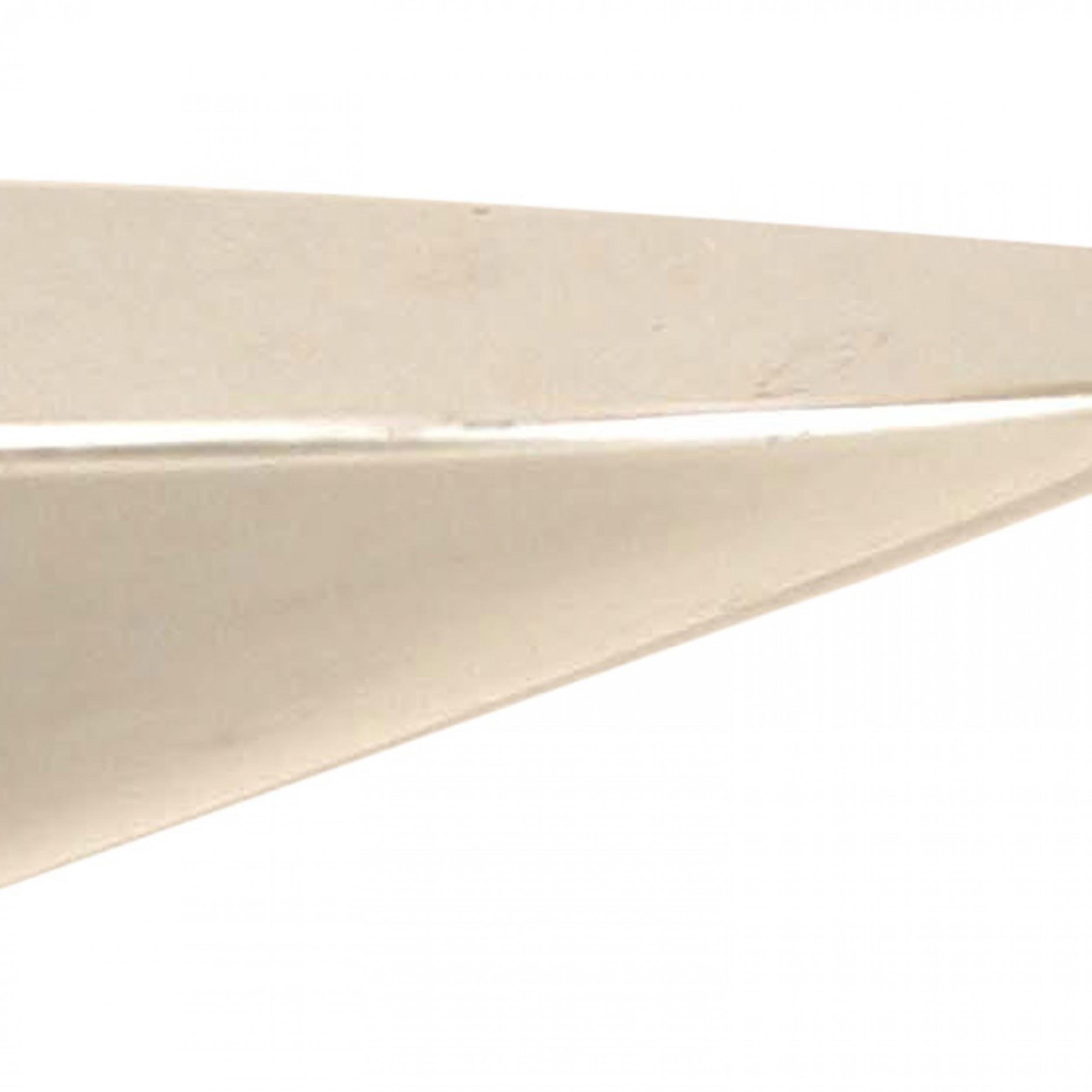 Amerikanische Art Moderne (1930er Jahre) runder Aluminiumaufsatz und -sockel mit einer Kristallkugel in der Mitte (markiert KENSINGTON; zugeschrieben LURELL GUILD) (Ref: Magazine Antiques 3/11 pg119)
