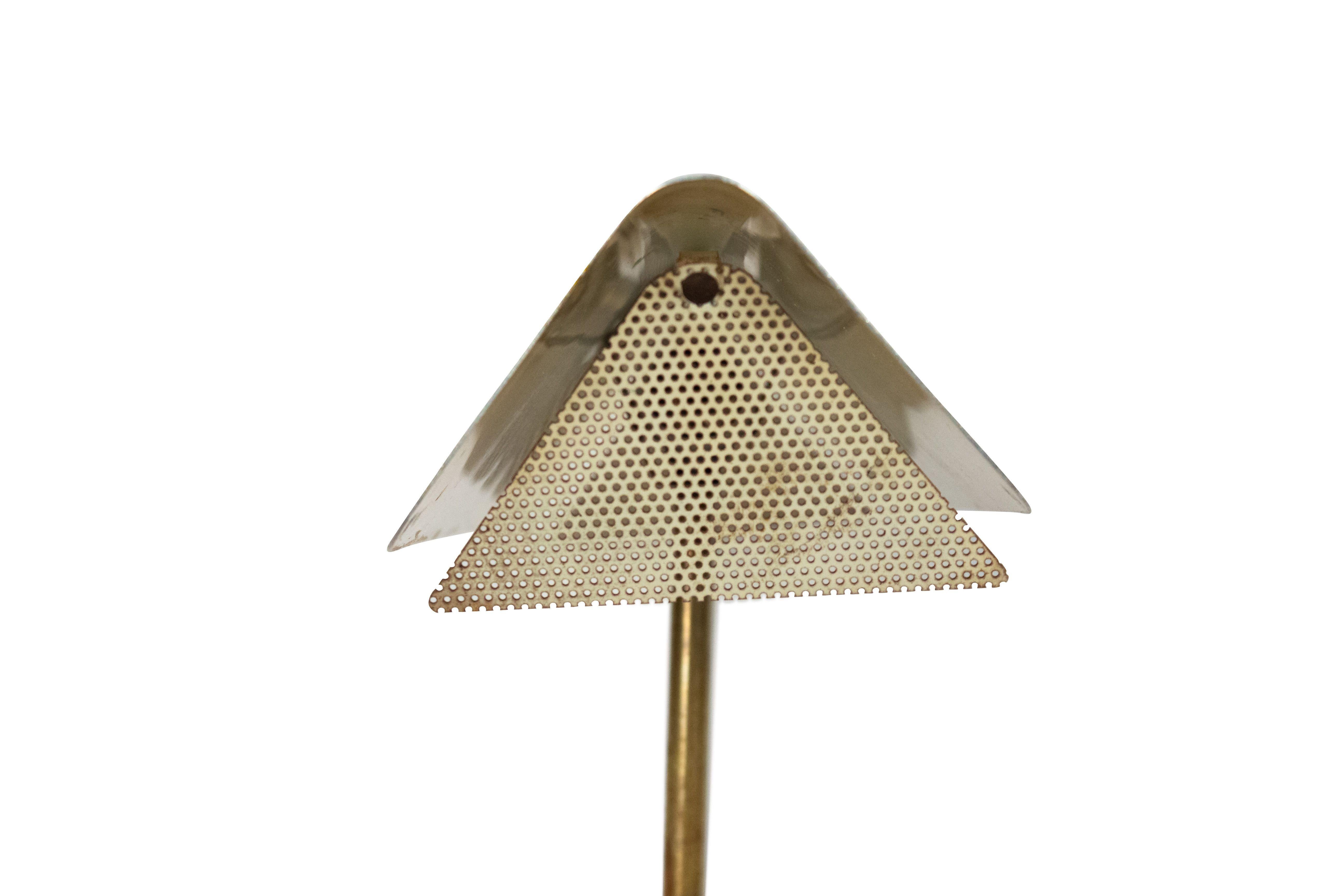 Lampe de bureau américaine en laiton Art Moderne attribuée à Paul McCobb  en vente 1