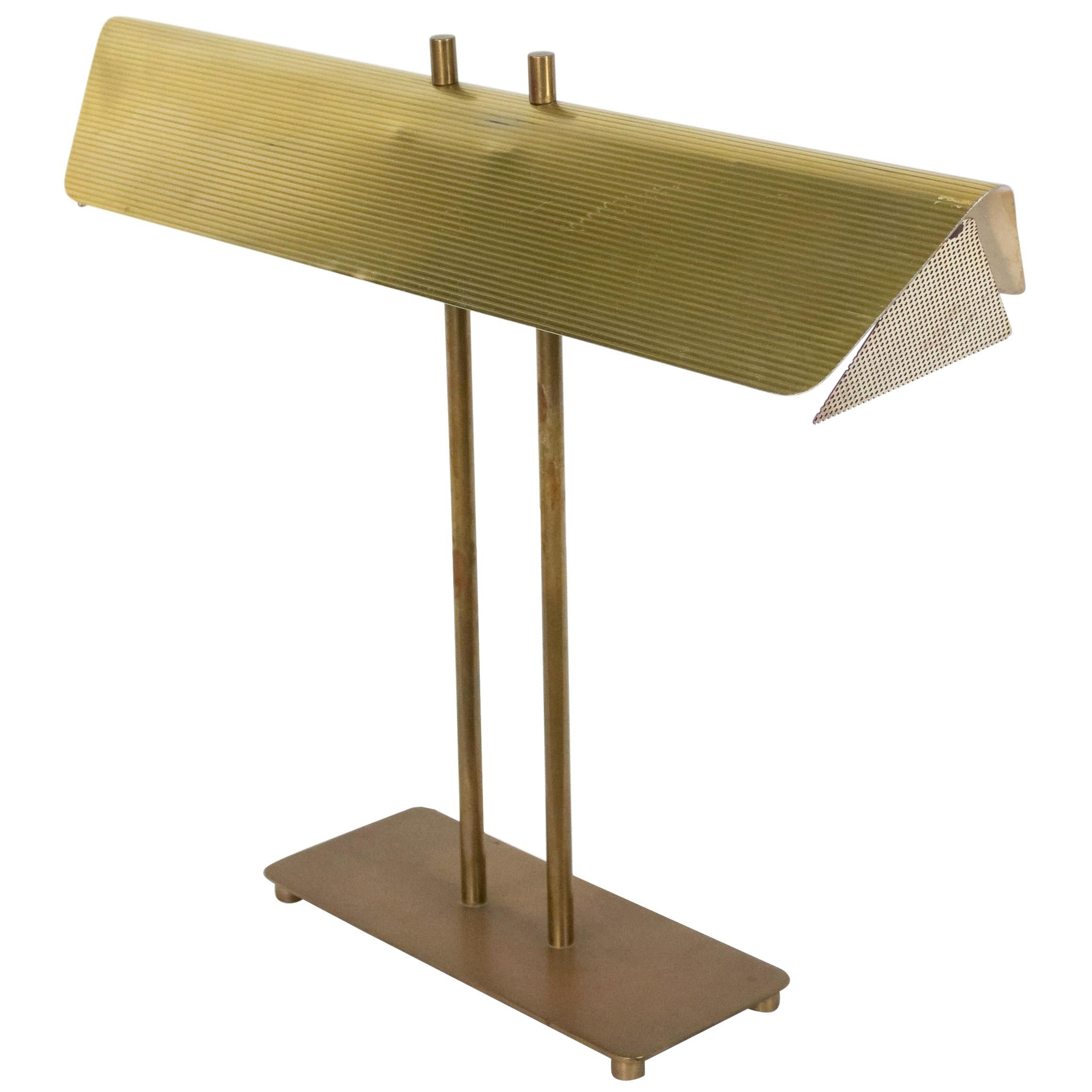 American Art Moderne Brass Desk Lamp Attributed to Paul McCobb 