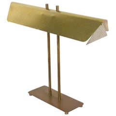 Retro American Art Moderne Brass Desk Lamp Attributed to Paul McCobb 