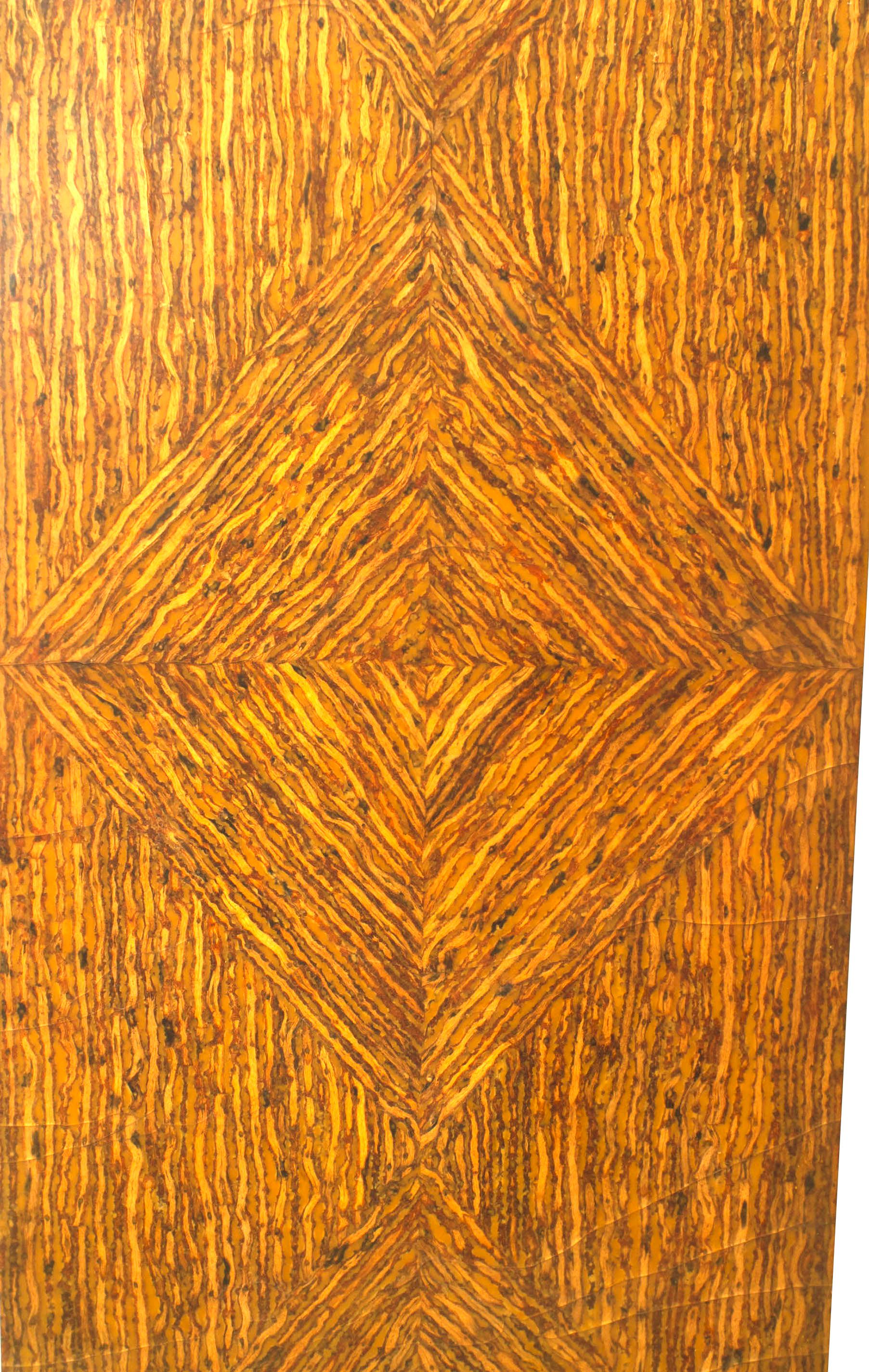 Art Deco American Art Moderne Faux Painted 3 Fold screens For Sale