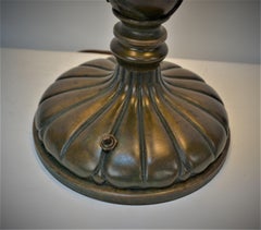 Amerikanische Jugendstil Bronze Tischlampe