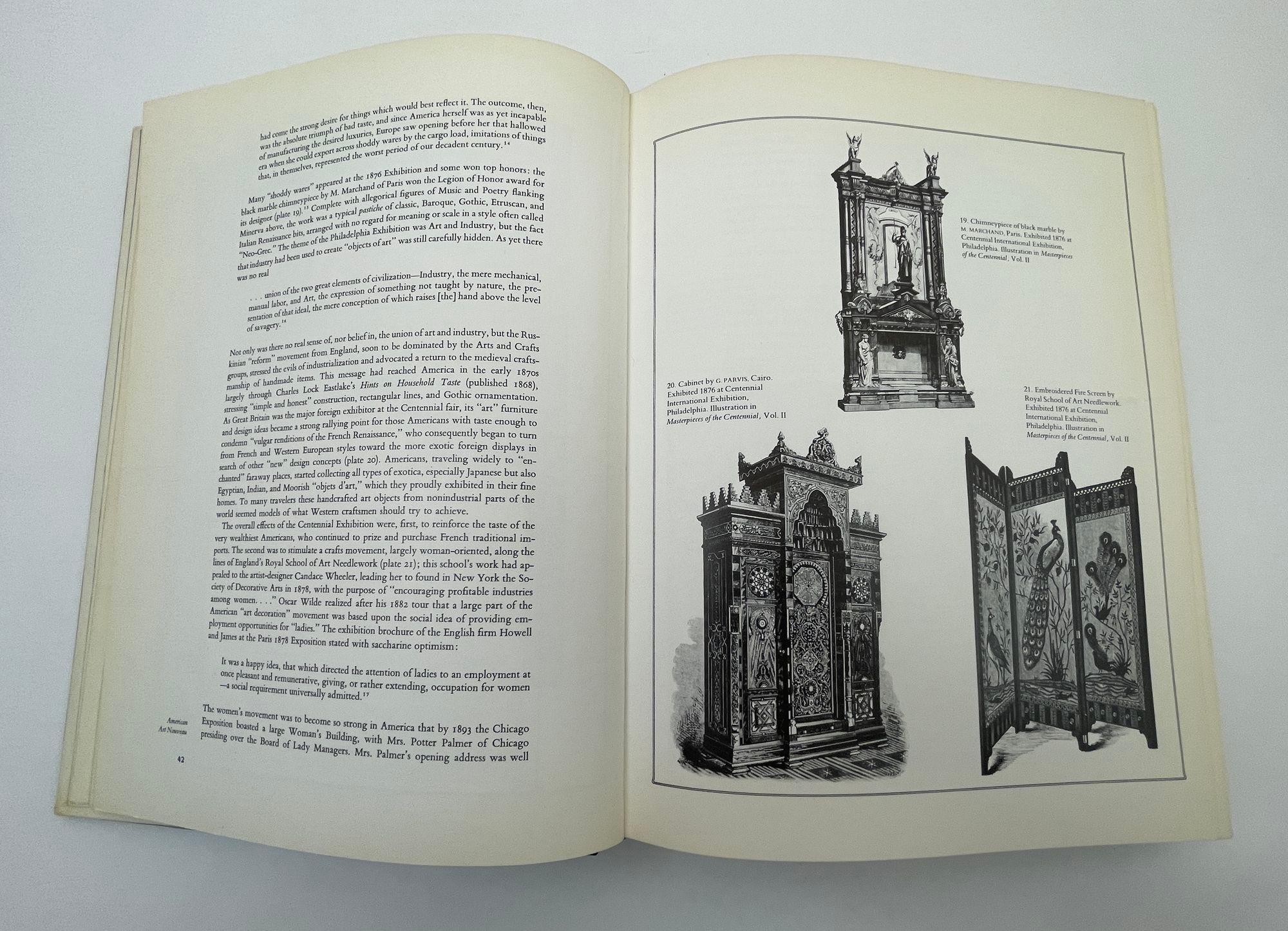 American Art Nouveau By Diane Chalmers Johnson Oversized Hardcover 1st Ed. 1979 For Sale 2