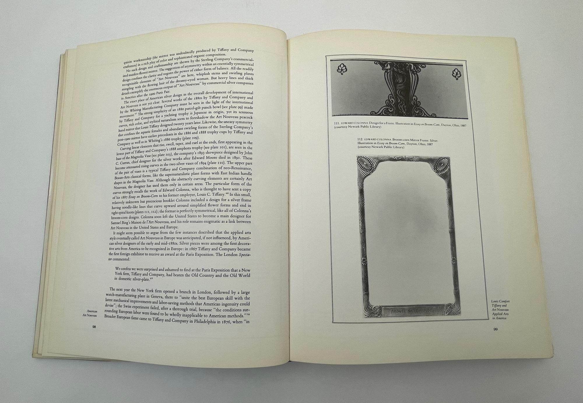 American Art Nouveau By Diane Chalmers Johnson Oversized Hardcover 1st Ed. 1979 For Sale 3