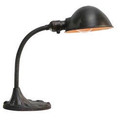 American Art Nouveau Cast Iron Table Desk Light