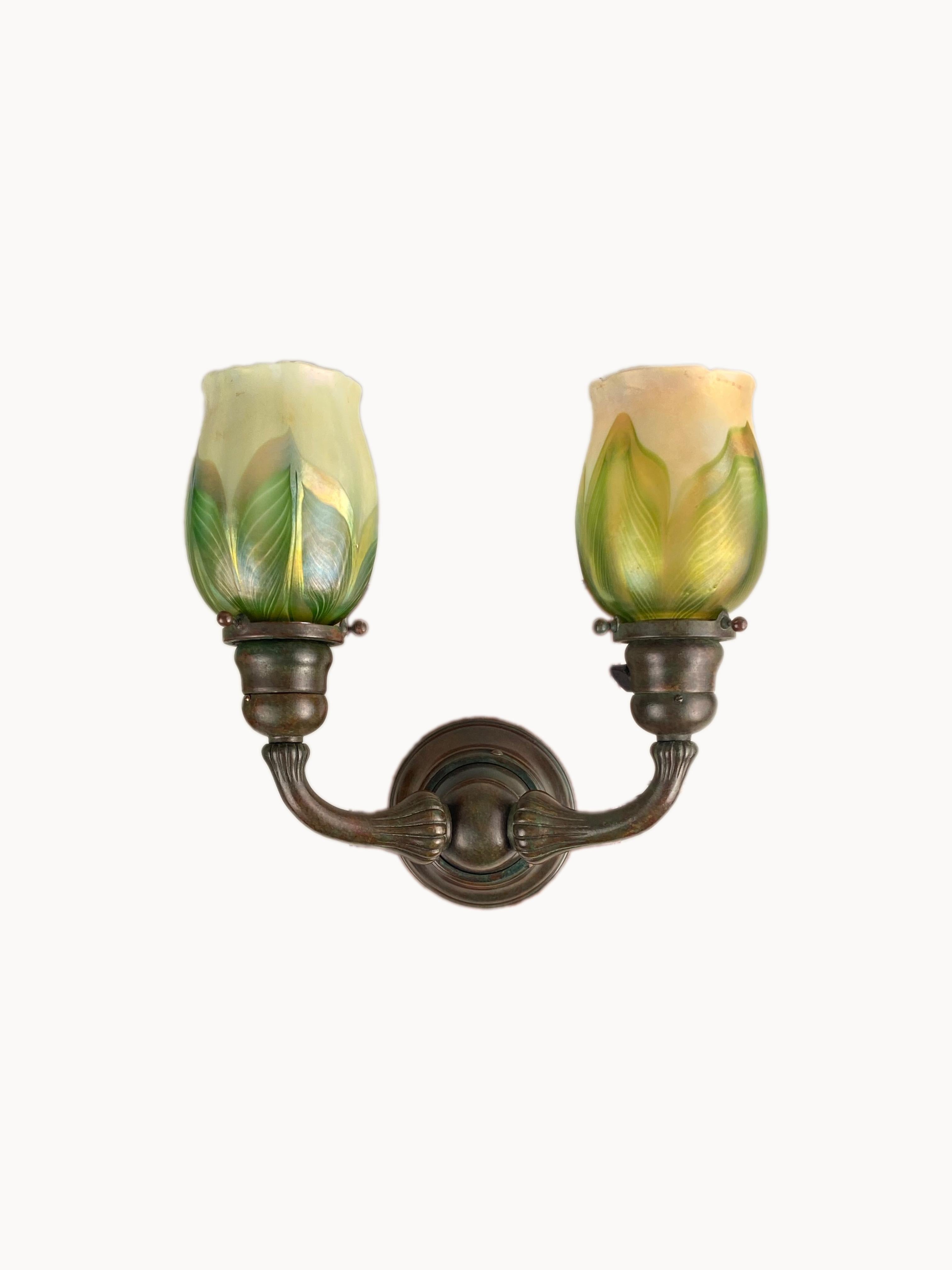 art nouveau wall sconces