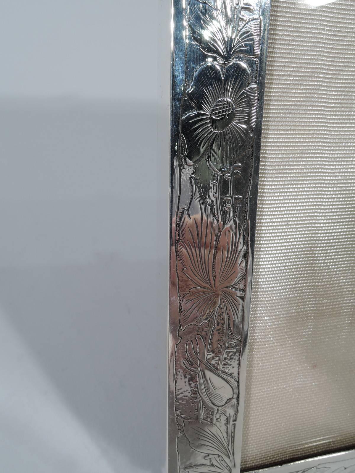 American Art Nouveau Sterling Silver Picture Frame 2