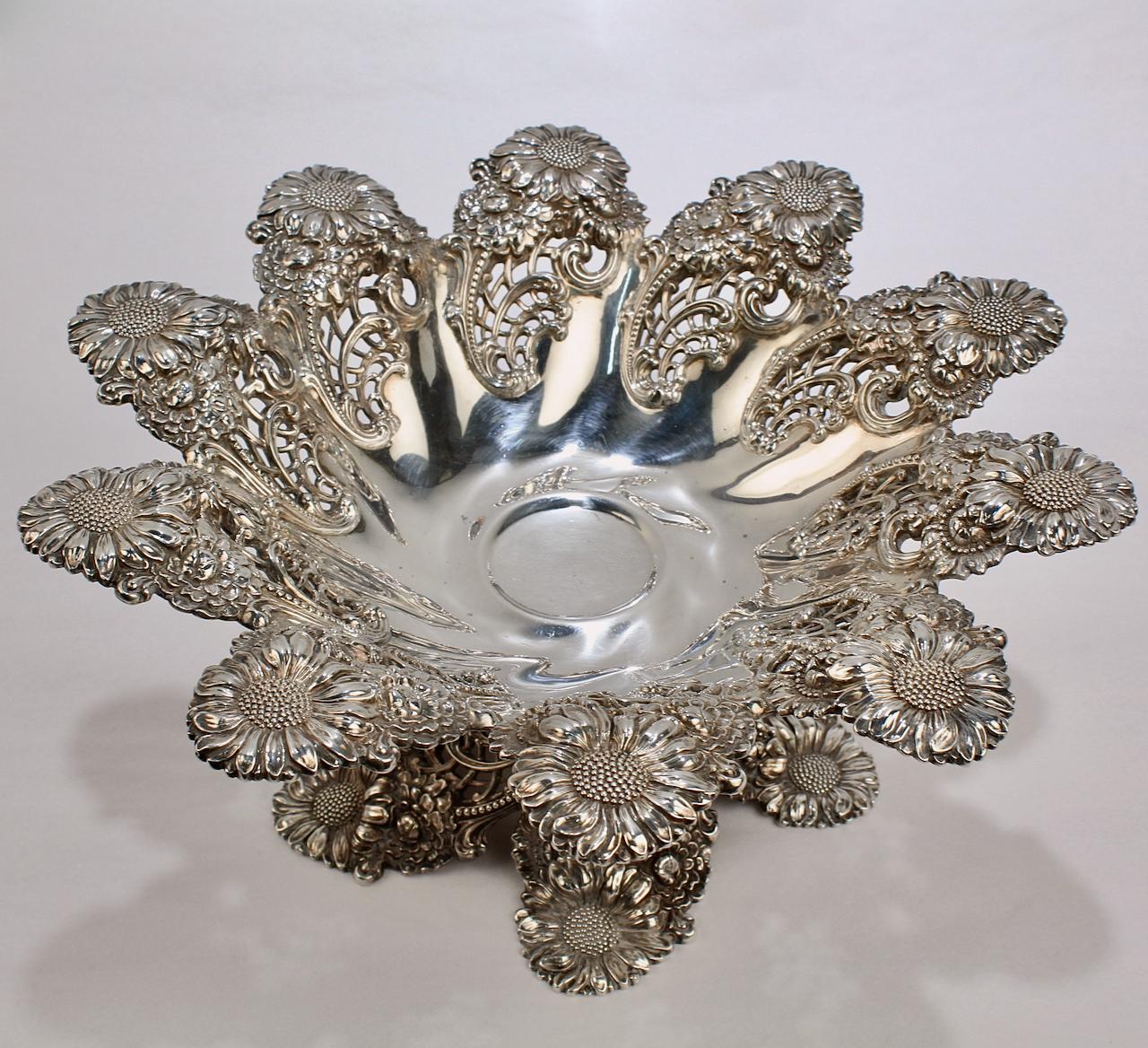silver footed bowl