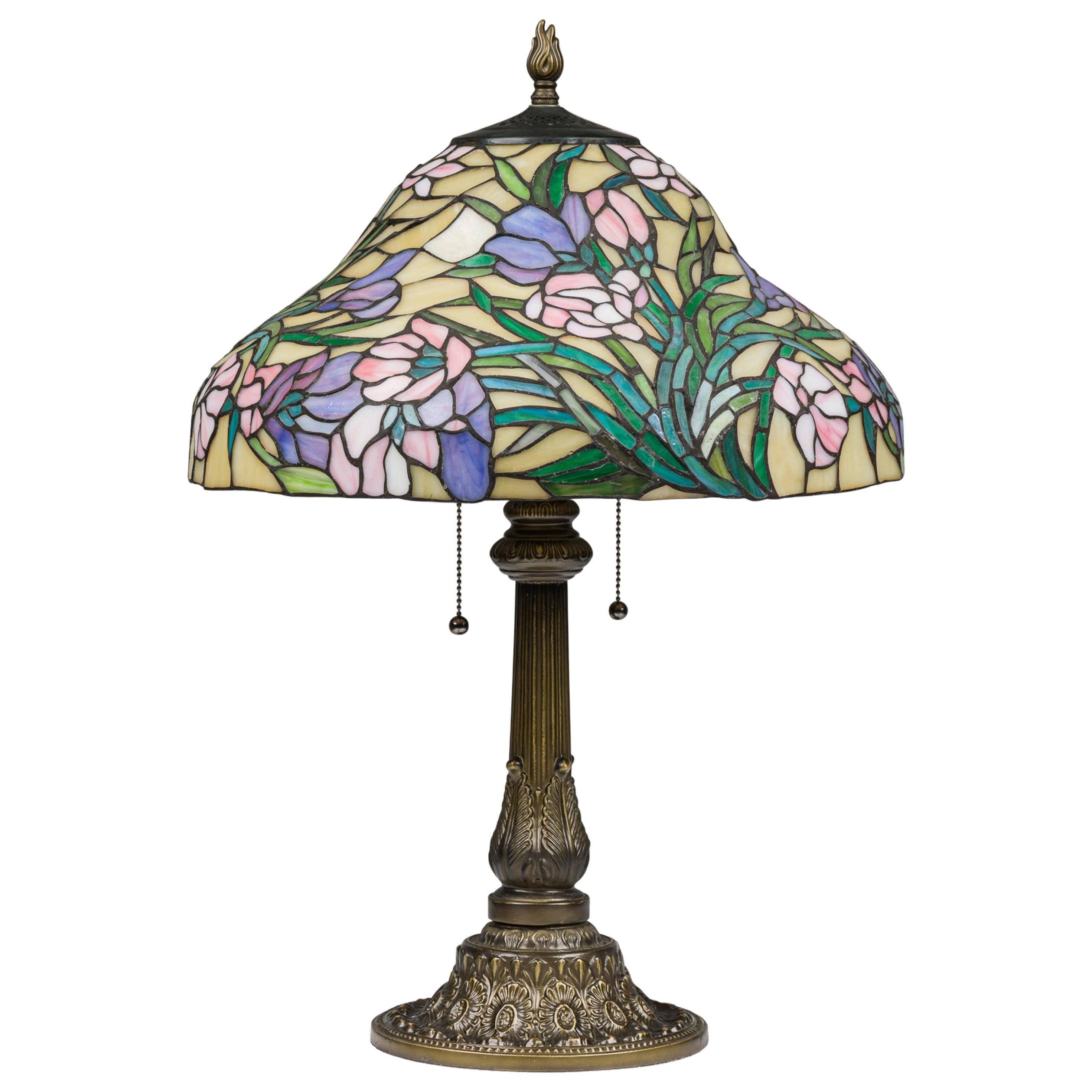 American Art Nouveau Tiffany Style Lamp