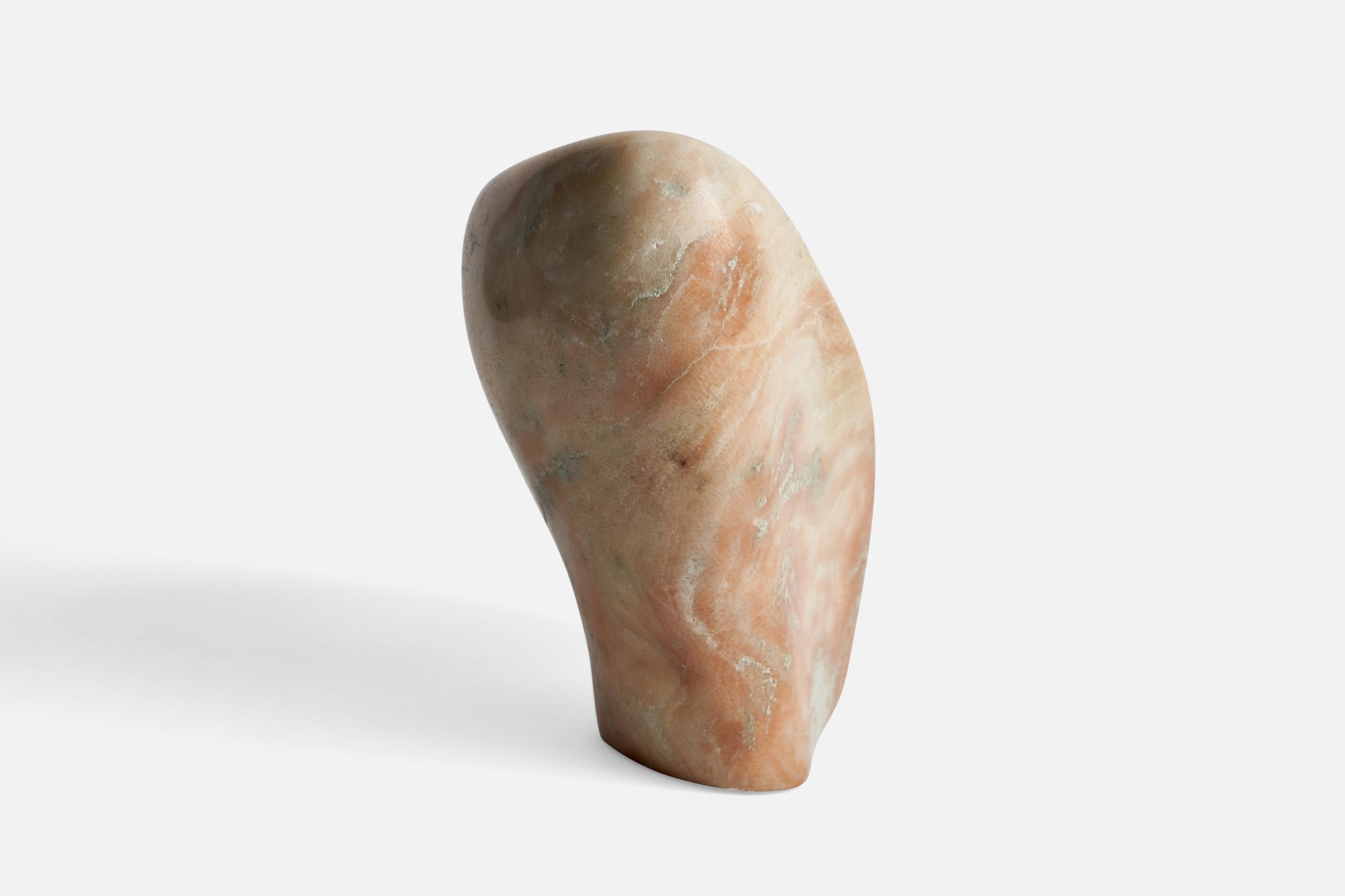 Mid-Century Modern American Artist, Abstract Sculpture, Marble, USA, 1950s For Sale