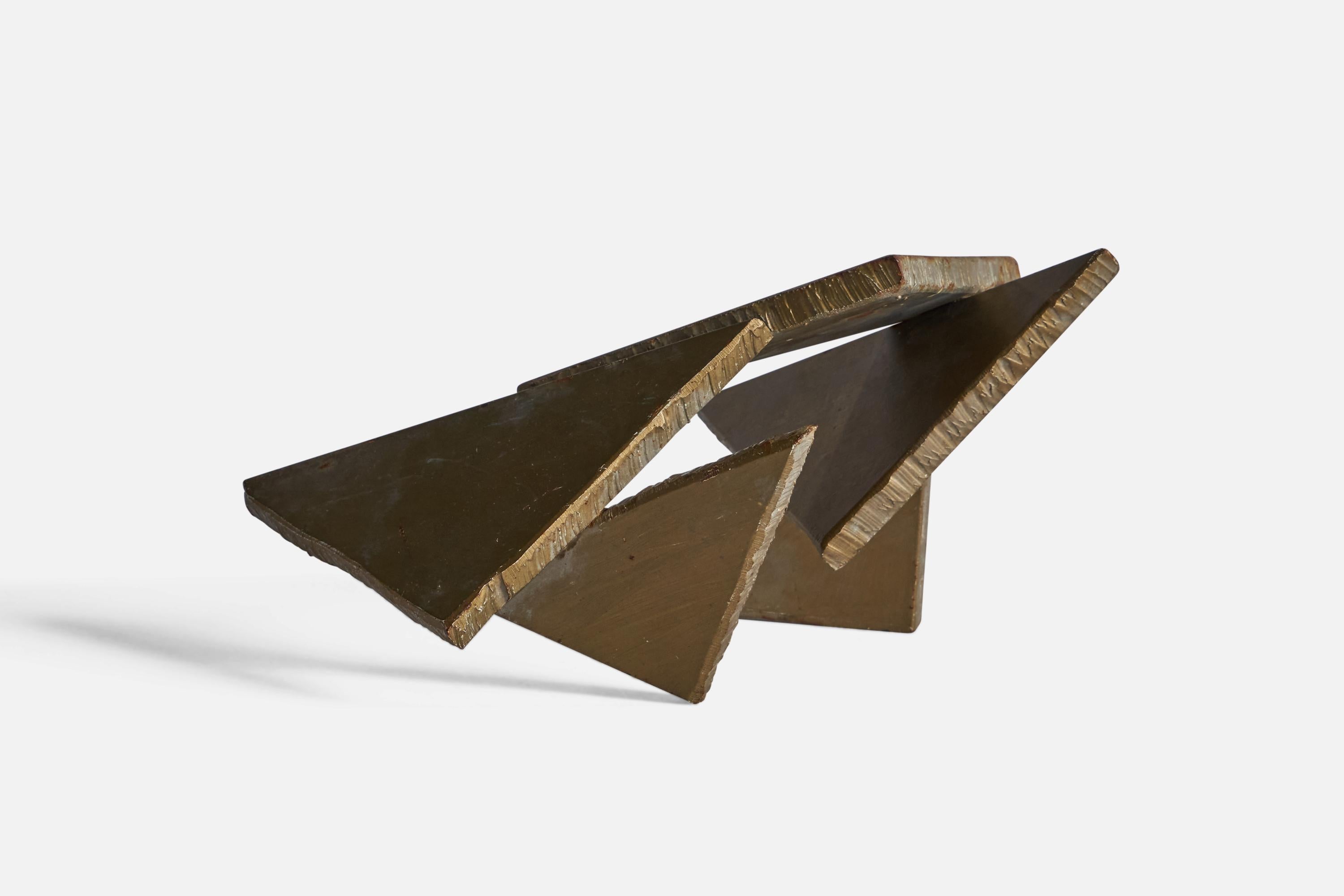 American Artist, Abstract Sculpture, Metal, USA, 1960s In Good Condition For Sale In High Point, NC