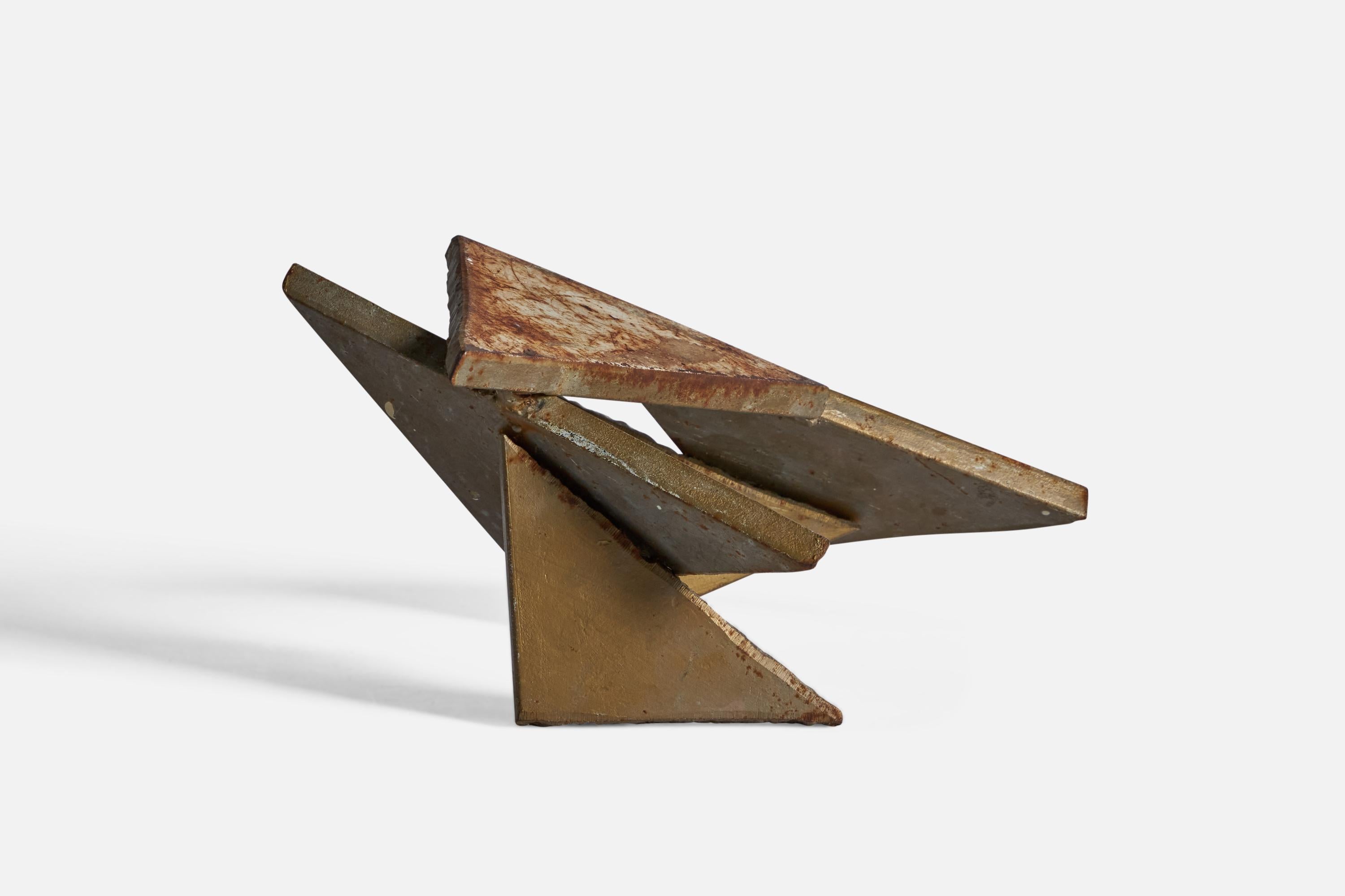 Milieu du XXe siècle Artiste américain, Sculpture abstraite, Métal, États-Unis, Années 1960 en vente