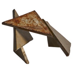 Artista estadounidense, escultura abstracta, metal, EE.UU., años 60