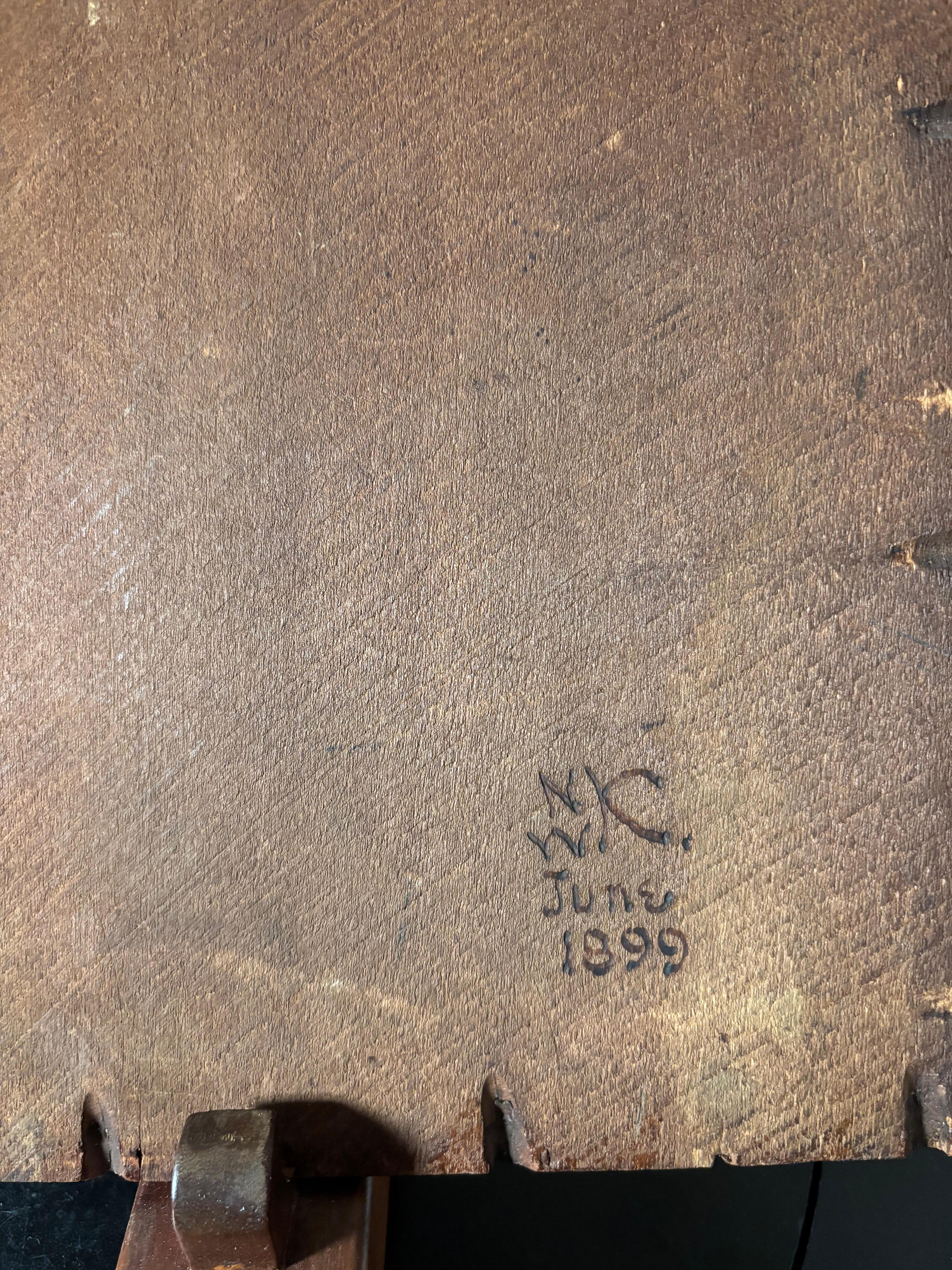 American Arts And Crafts Antike Pyrographie Kingsley Porträt nach Rembrandt (Spätes 19. Jahrhundert) im Angebot