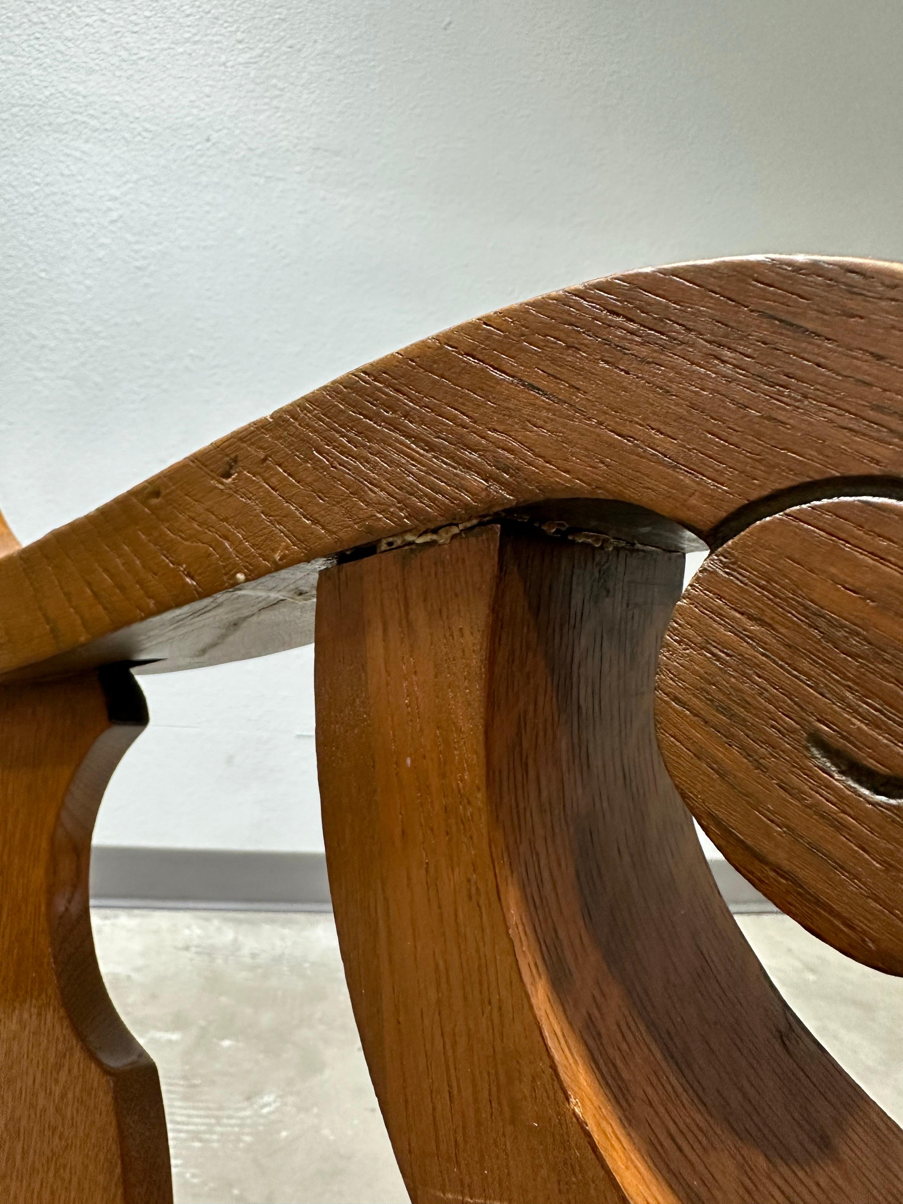 American Arts and Crafts Oak Rocking and Armchair Pair 8