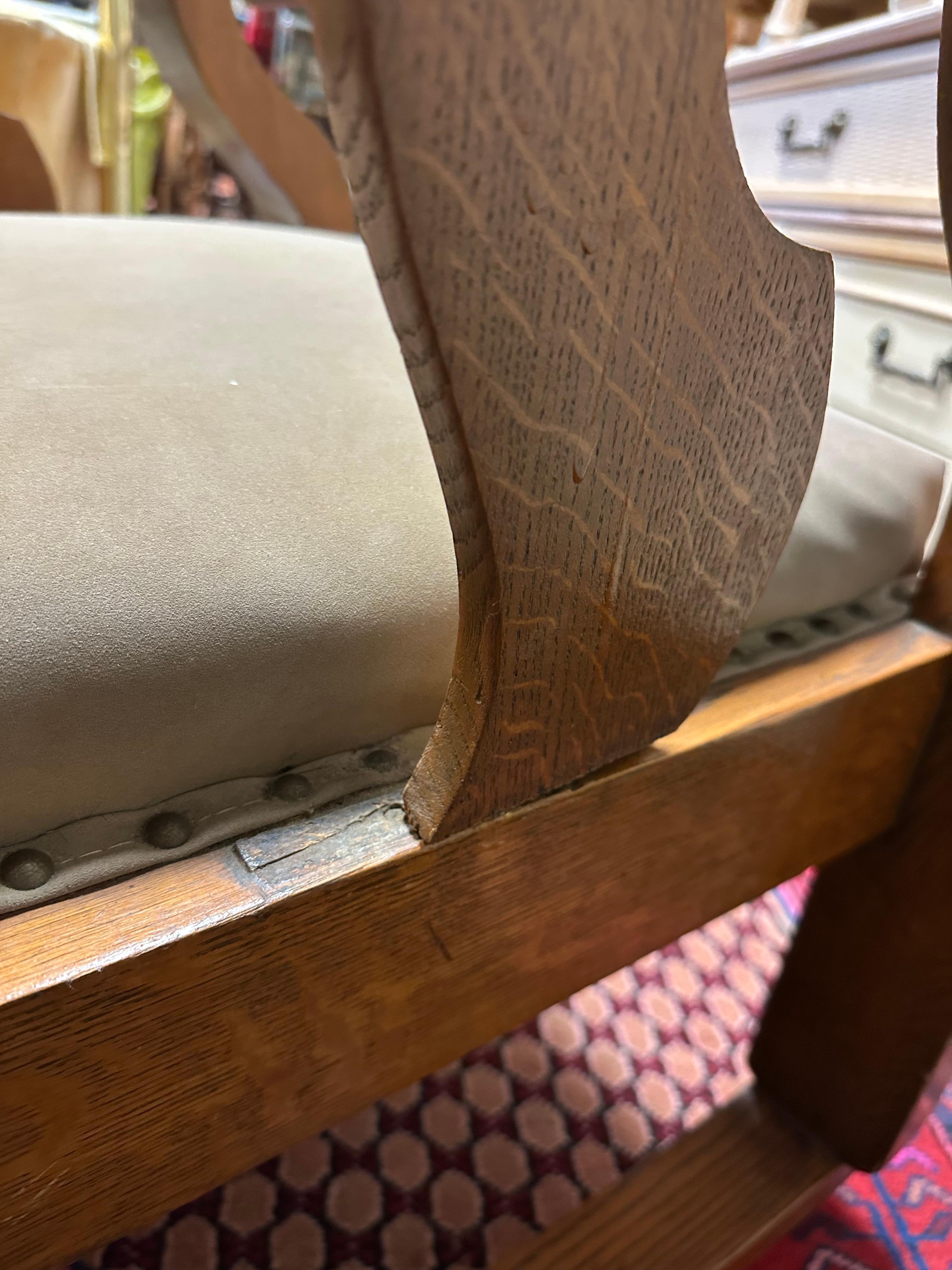 American Arts and Crafts Oak Rocking Chair 2