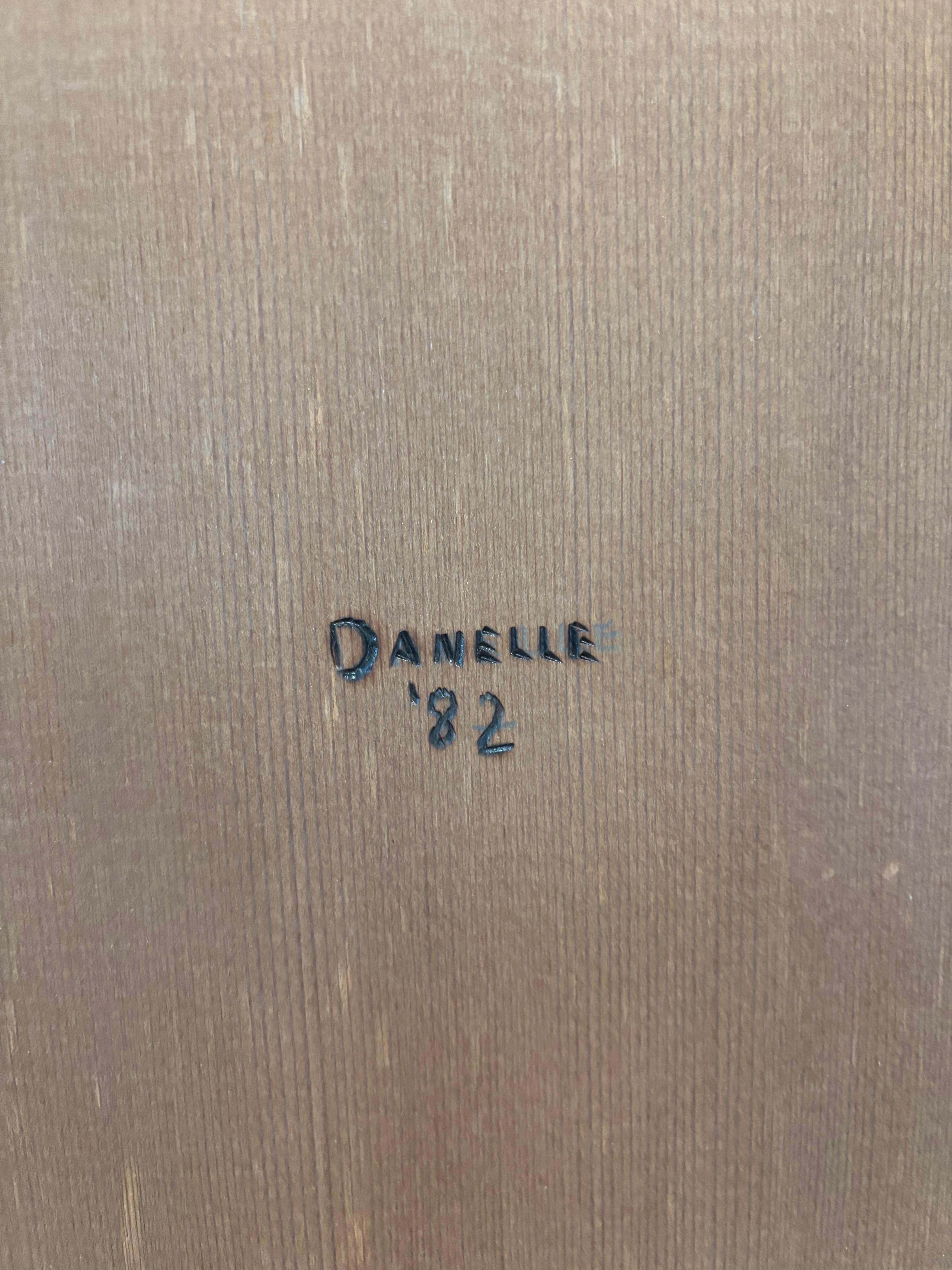 Amerikanische Kunst und Handwerk Pyrographie Männlich und Weiblich , Signiert im Zustand „Gut“ im Angebot in South Burlington, VT