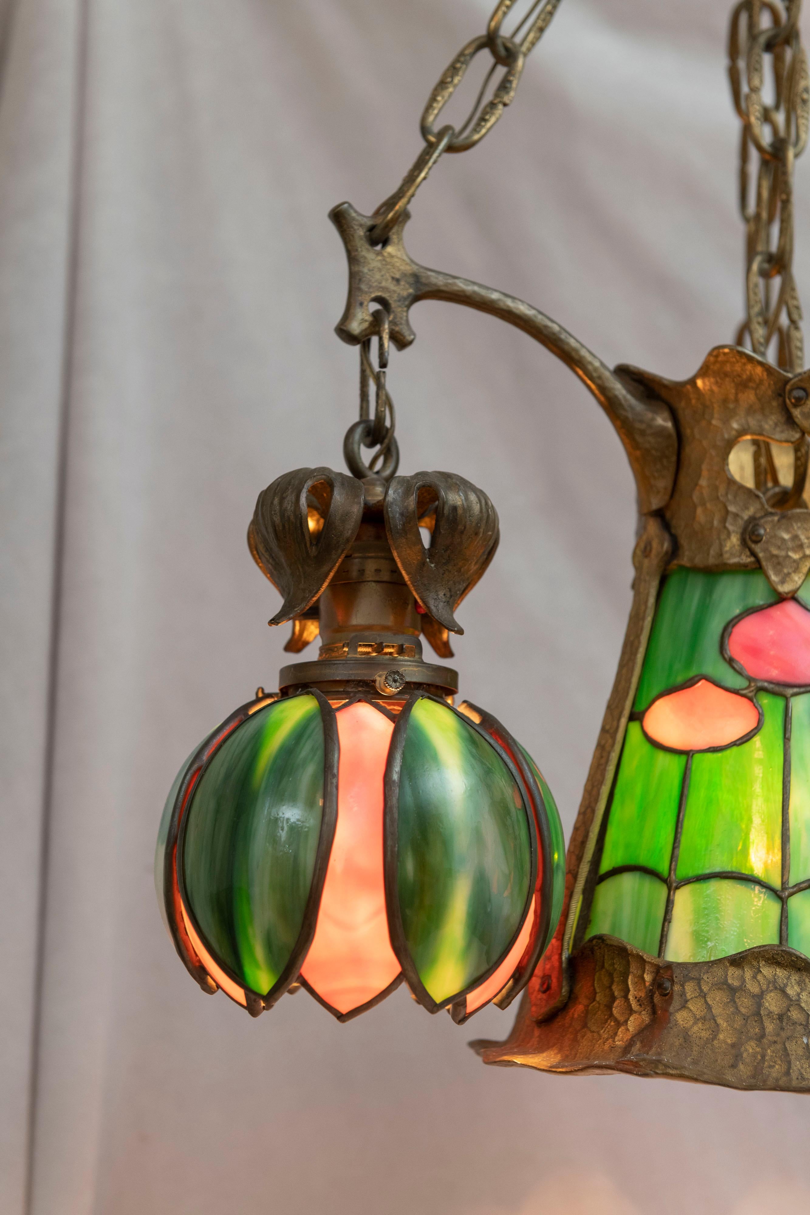 arts and crafts chandelier
