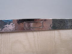 Cornice per foto in argento massiccio martellato a mano di American Arts & Crafts