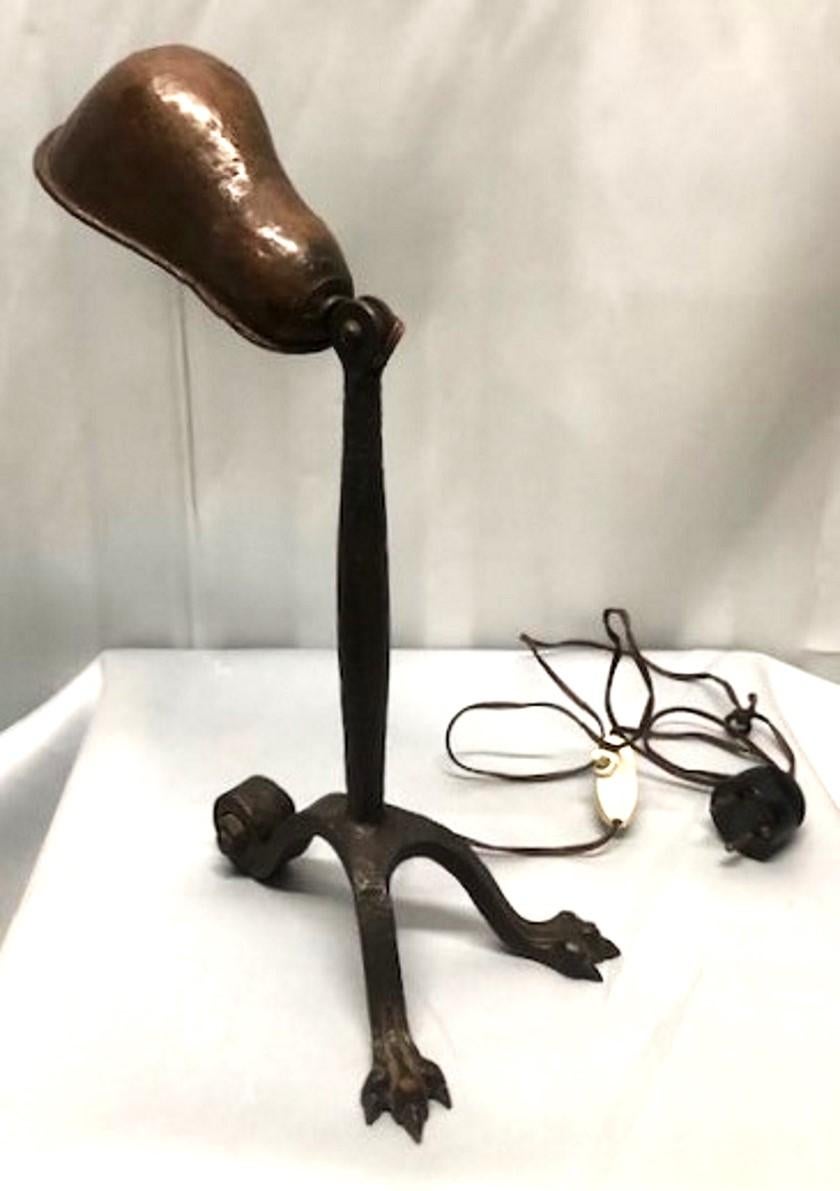 Paire de lampes en bronze patiné de style Arts & Crafts américain, vers 1910 en vente 2