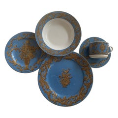American Atelier at Home Blue Jadiniere Dinnerware Set, 18 Pieces