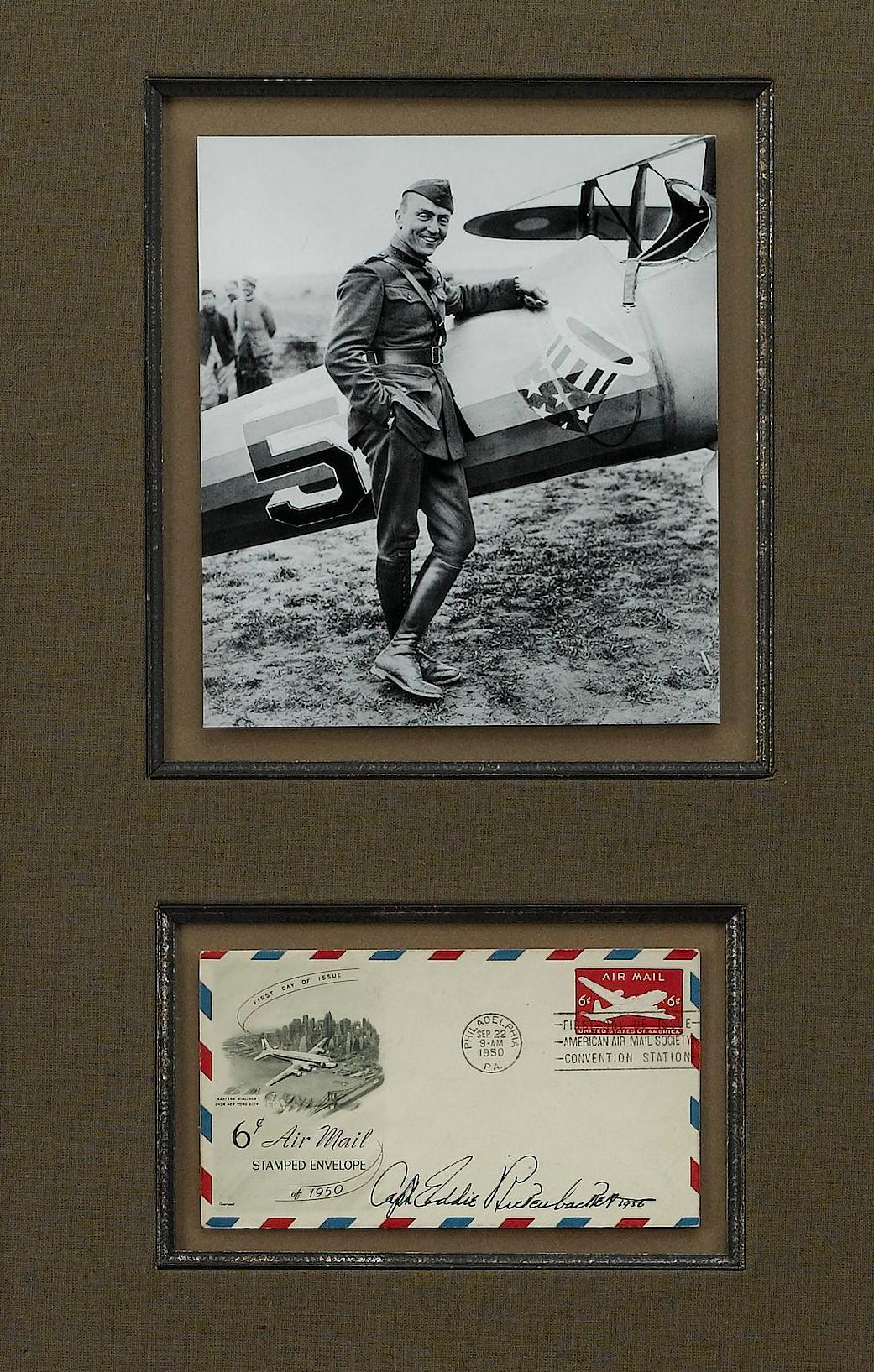 20th Century American Aviator Pioneers Signature Collage For Sale