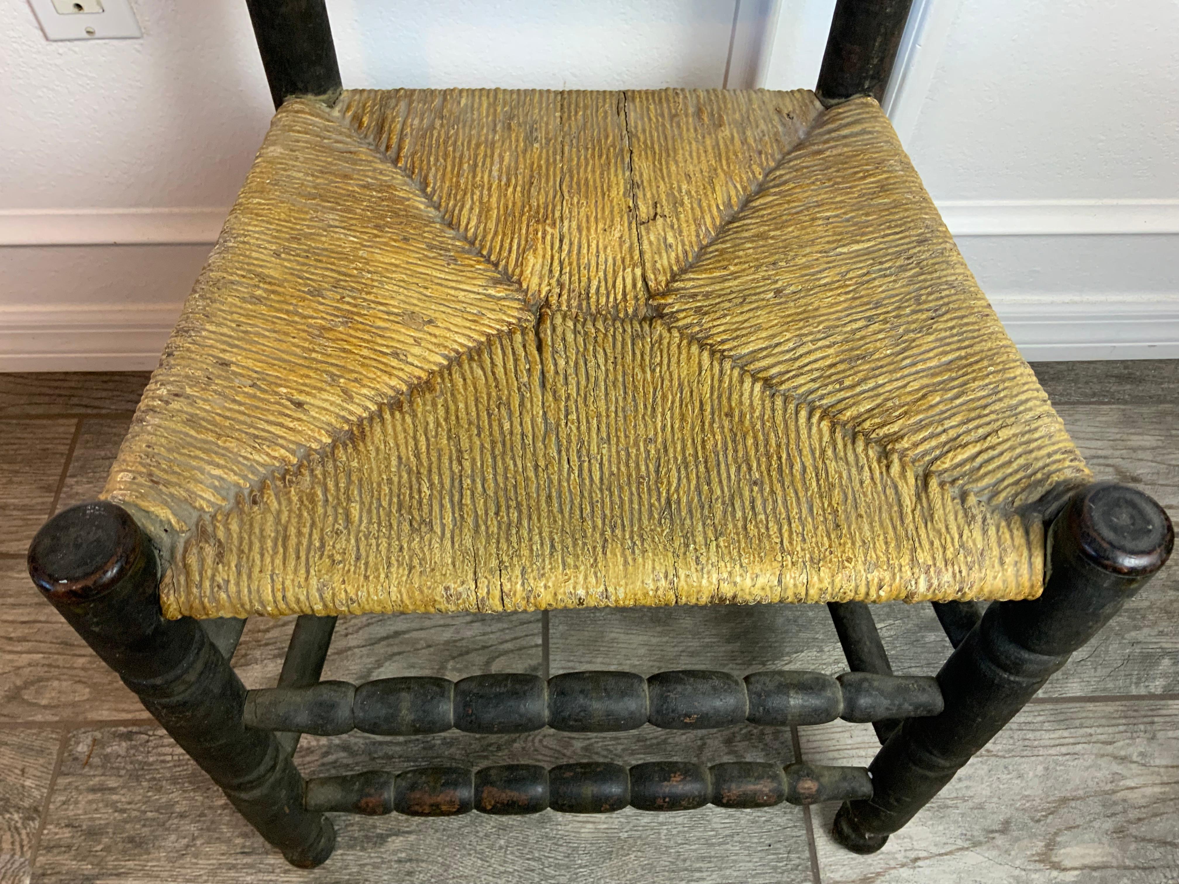 18th Century American Banister Chair For Sale
