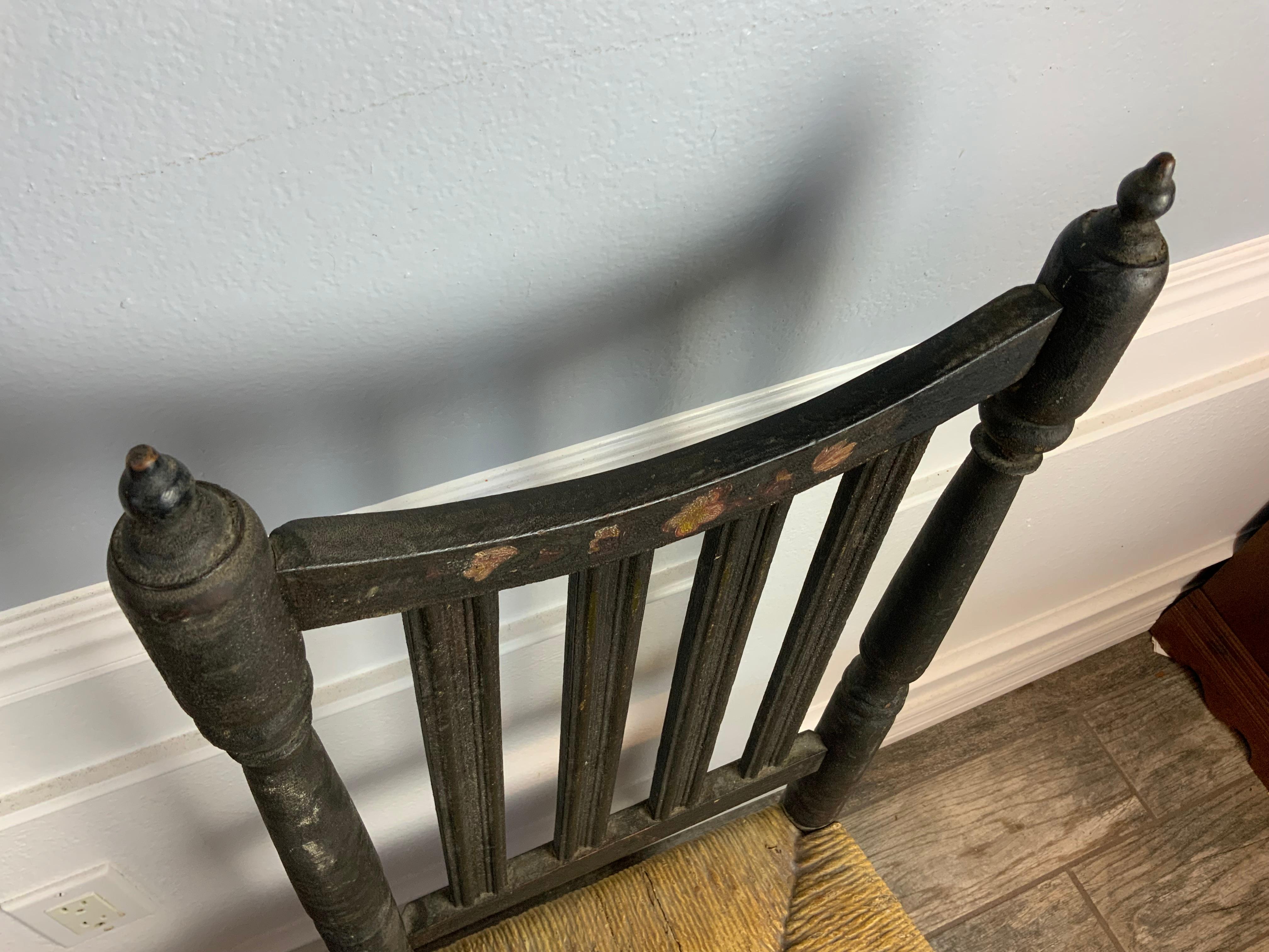 Maple American Banister Chair For Sale