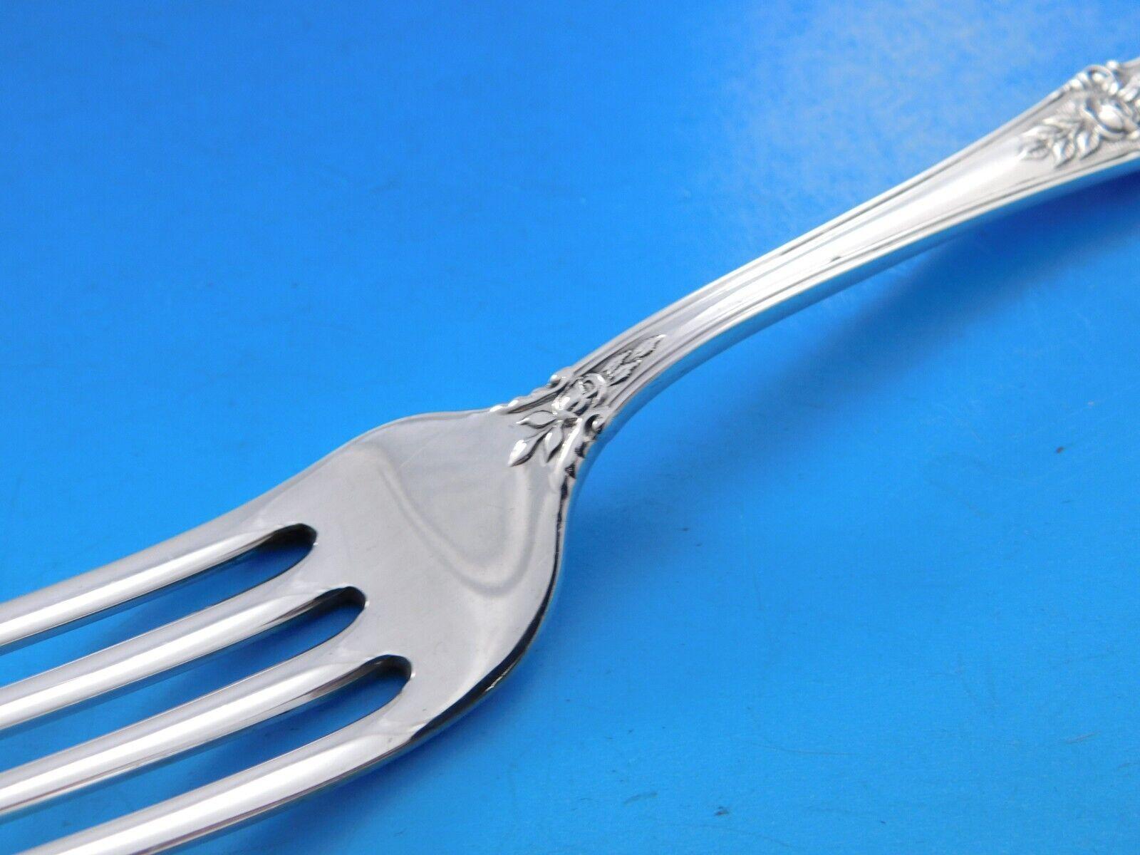 American Beauty by Manchester Sterling Silver Flatware Set 12 Service 74 pieces For Sale 1