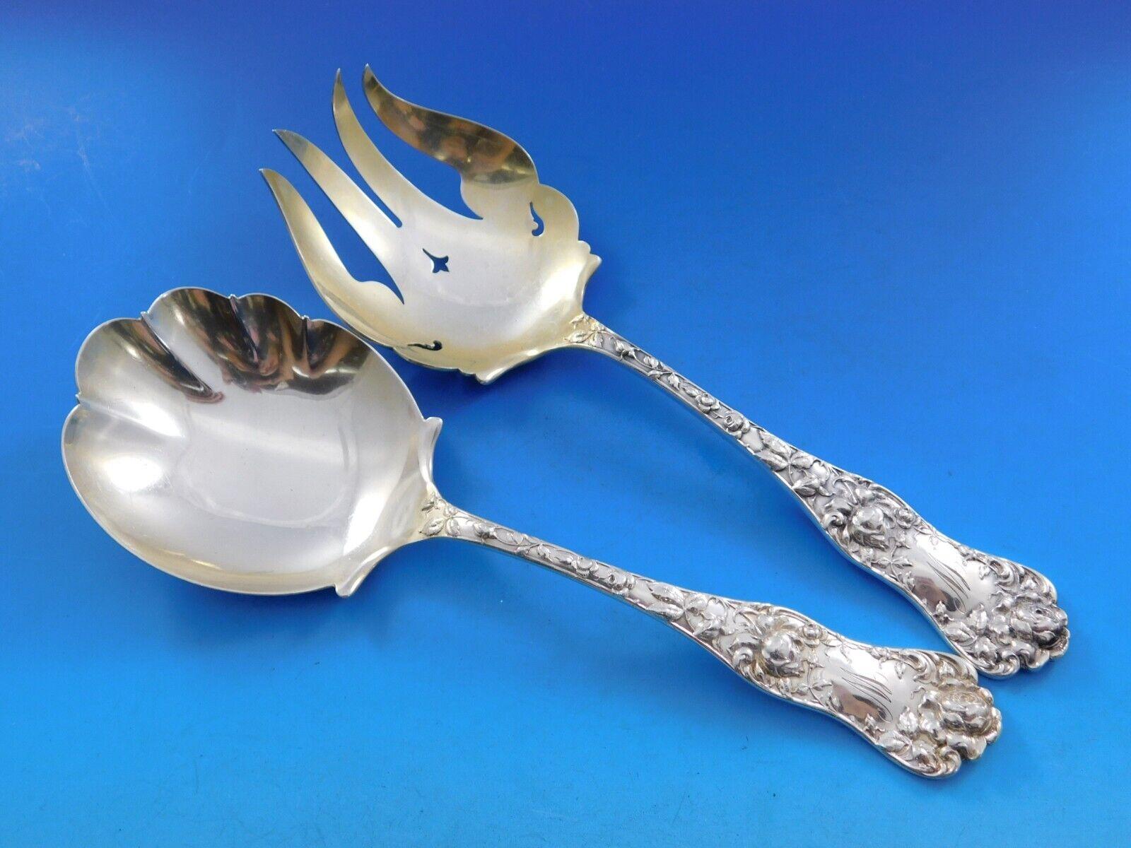 Amerikanische Schönheit von Shiebler, Besteckset 12 aus Sterlingsilber, 135 Teile, Dinner im Angebot 7