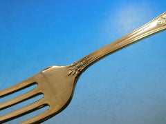 American Beauty Gold by Manchester Sterling Silver Flatware Set Service 66 Pcs