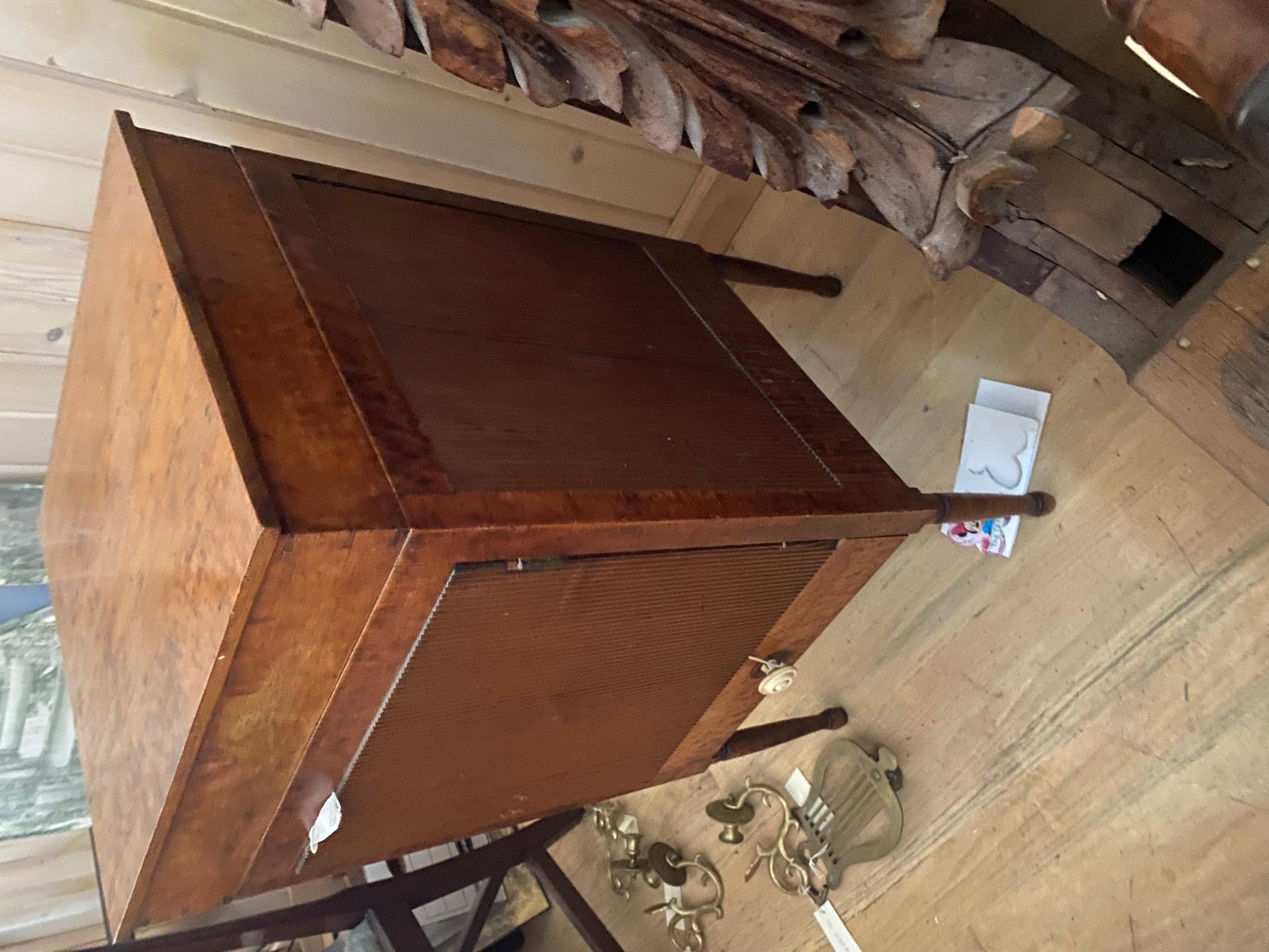 19th Century American Bird's-Eye Maple Cabinet For Sale
