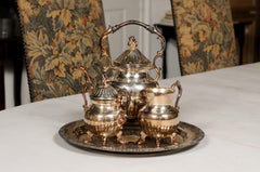 American Birmingham Silver Company Three-Piece Tea Set, circa 1960