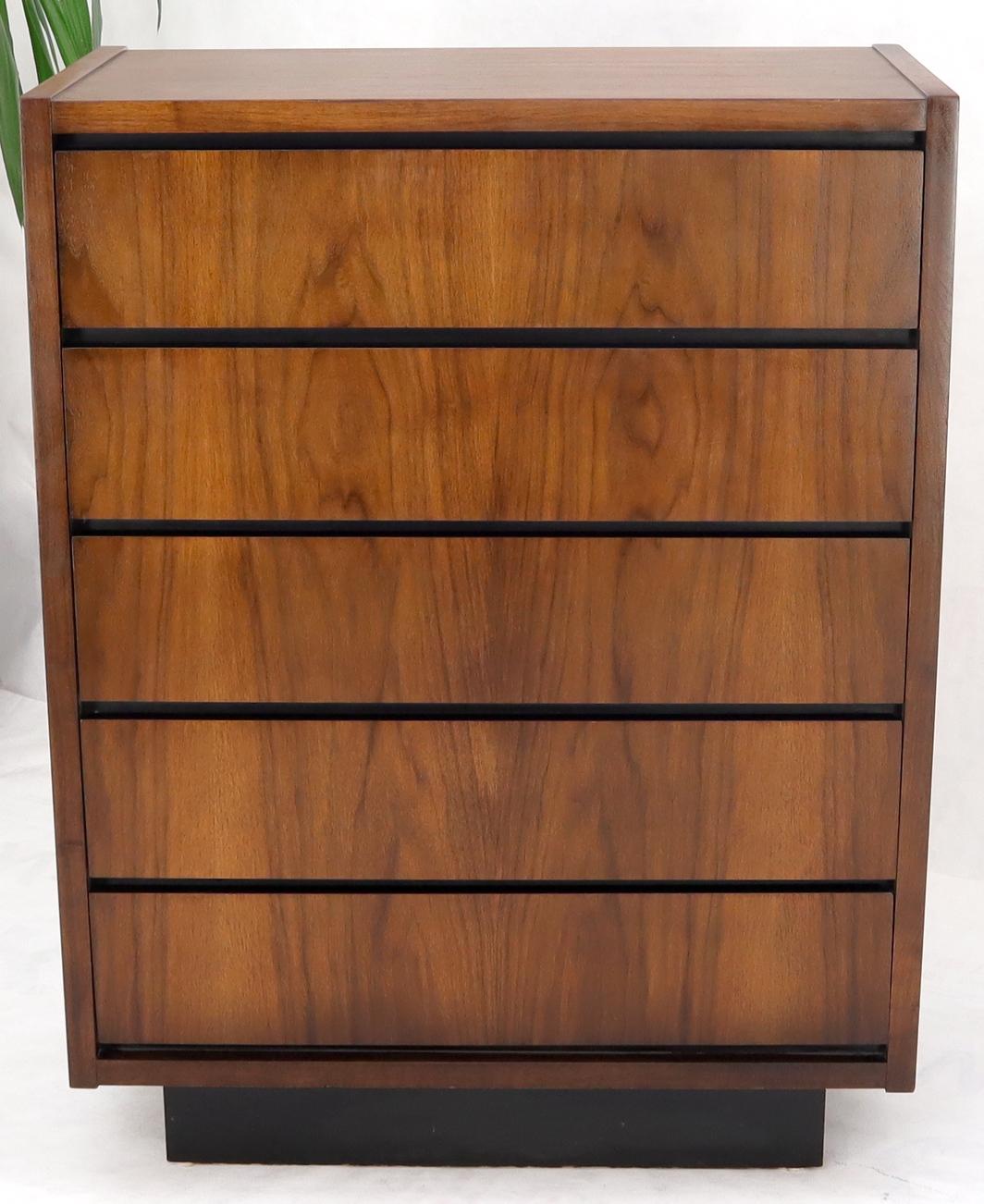 walnut chest of drawers