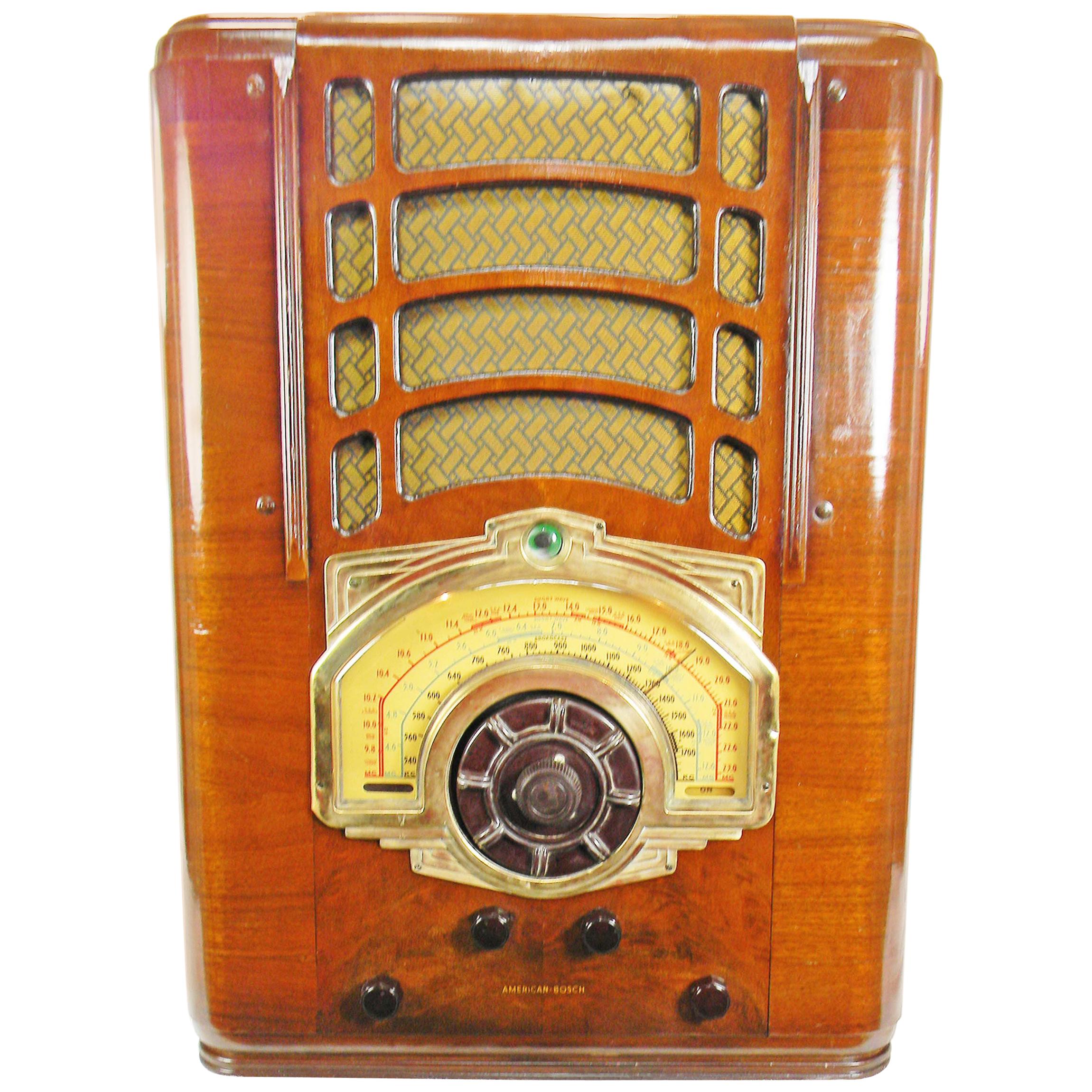 American Bosch Model 854T '1939' The Largest Tombstone Radio