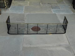 American Brass and Artistic Wire Work Fire Place Fender, New York, Circa 1810