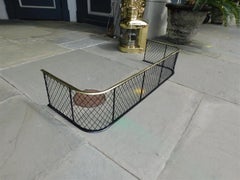 American Brass and Wire Fire Place Screen, Howard & Morse, NY. Circa 1810