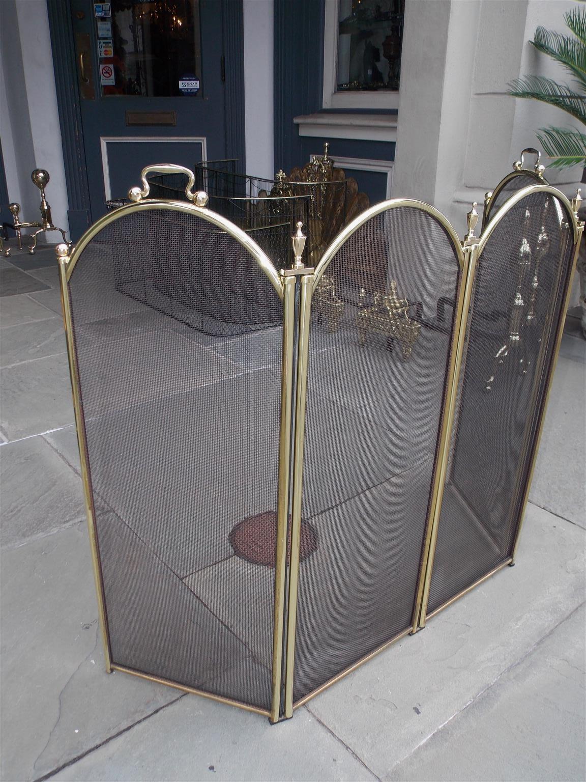 folding fireplace screen