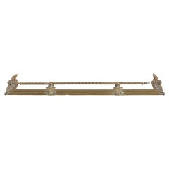 American Brass Fireplace Fender, circa 1900