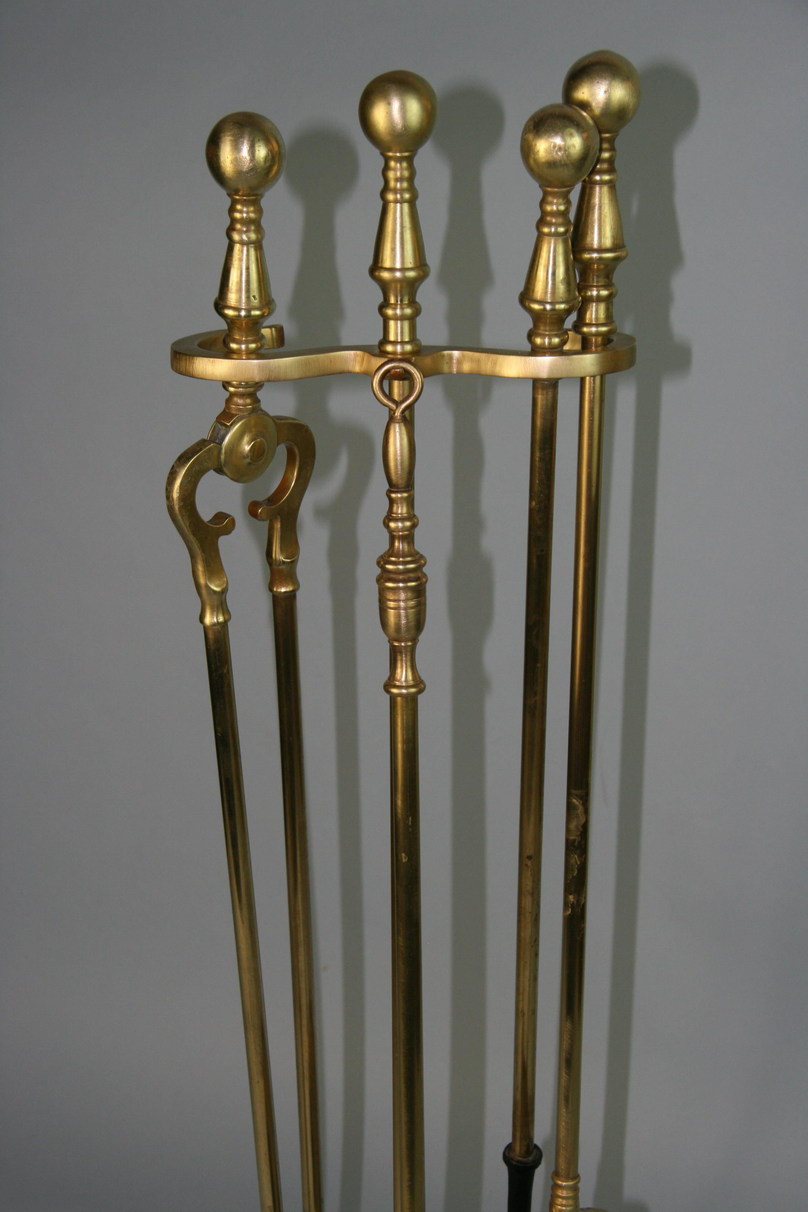 American Brass Fireplace Tools, 1940's 5