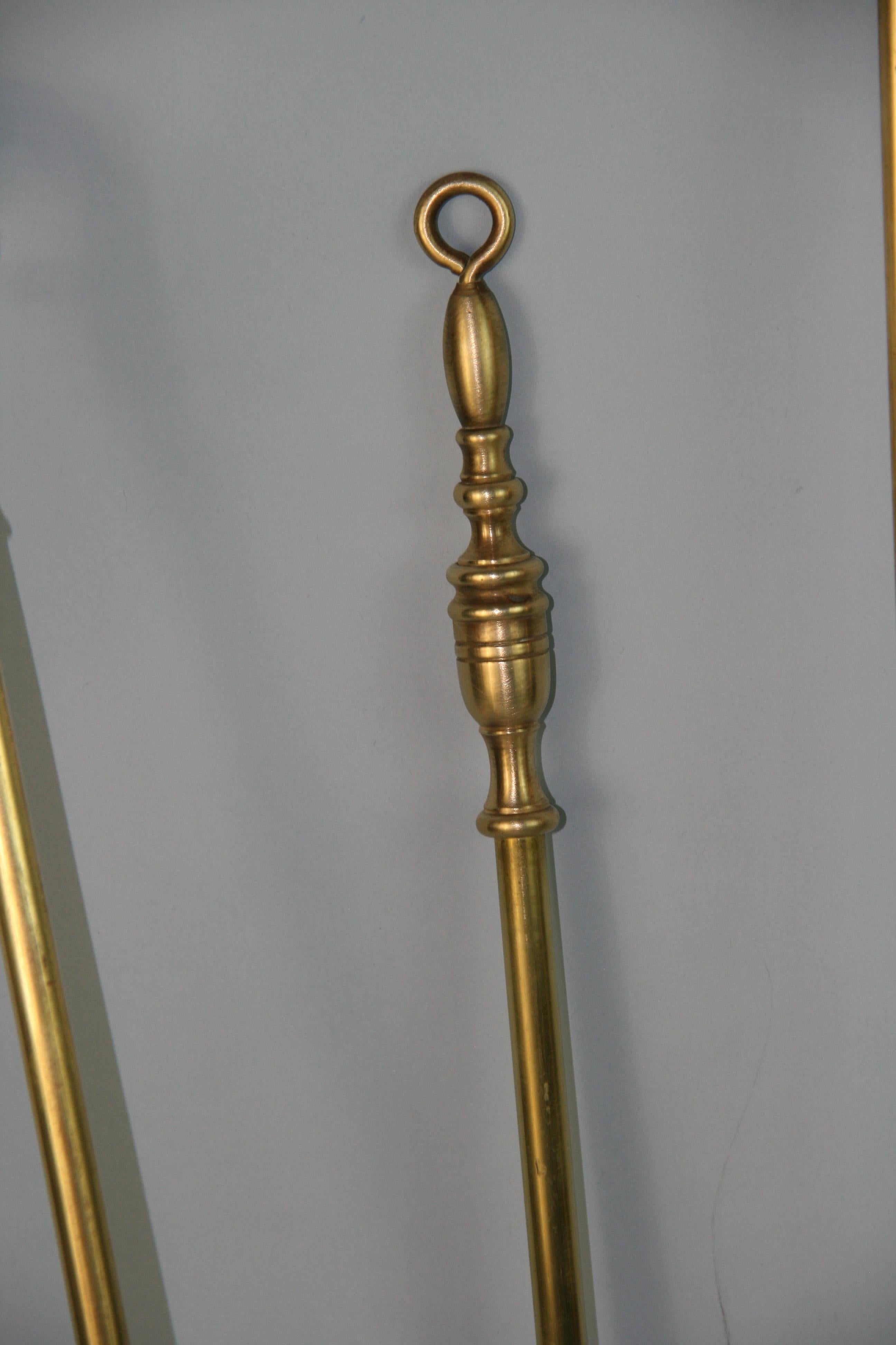 American Brass Fireplace Tools, 1940's 13