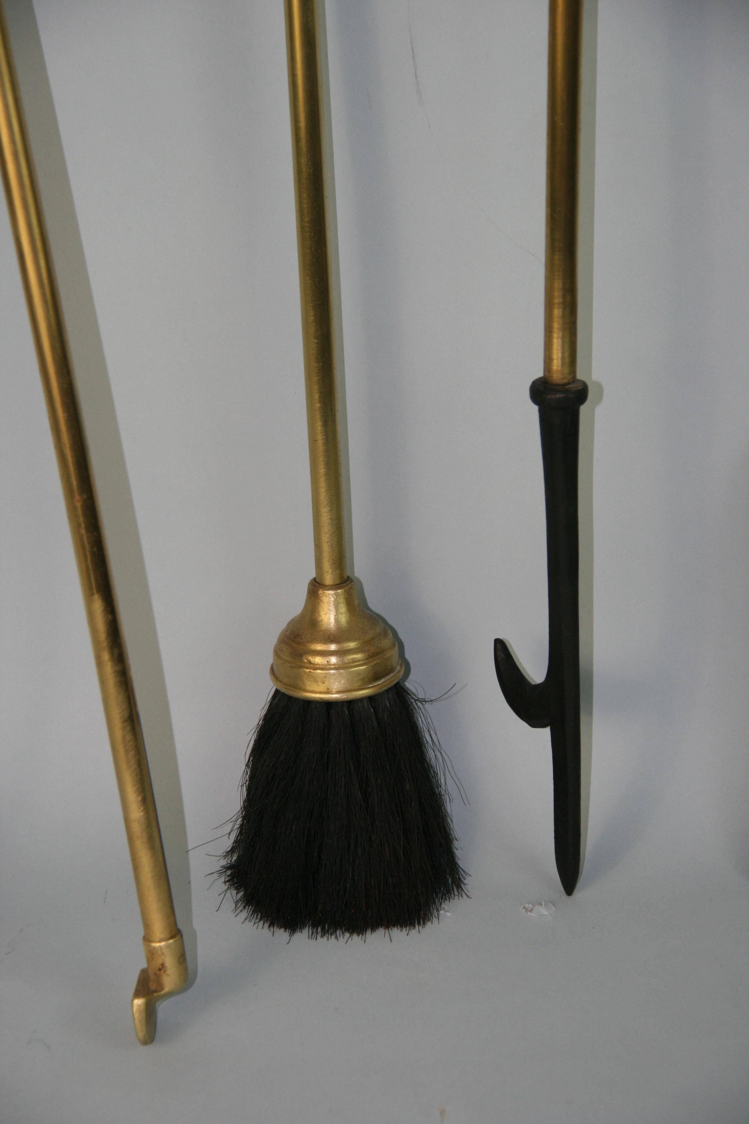 American Brass Fireplace Tools, 1940's 14