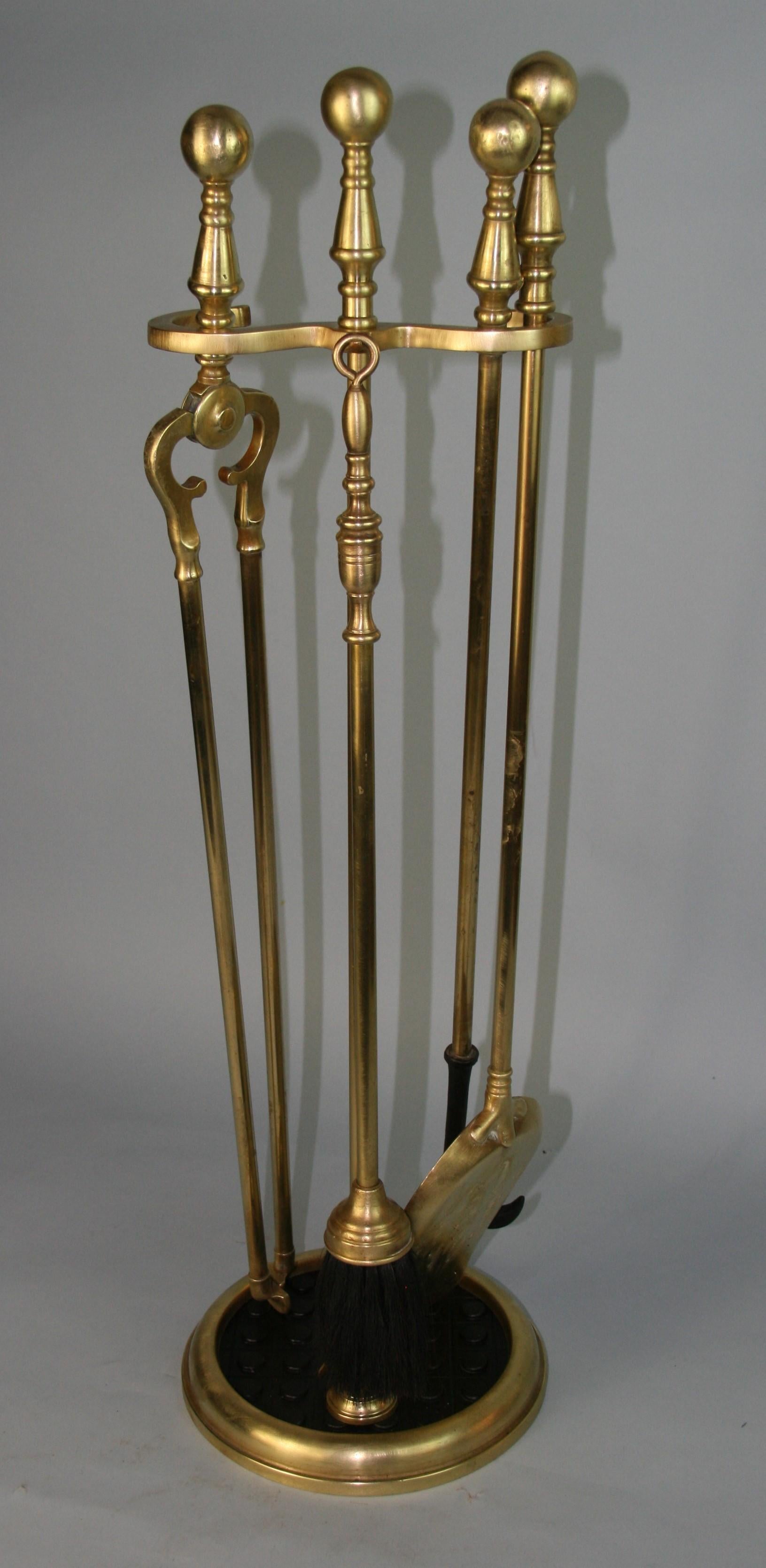 American Brass Fireplace Tools, 1940's 4