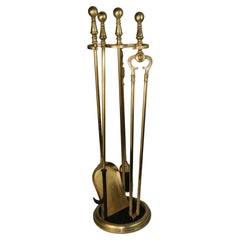American Brass Fireplace Tools, 1940's