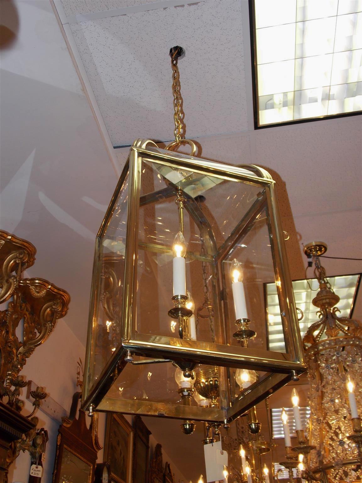 hanging brass lantern