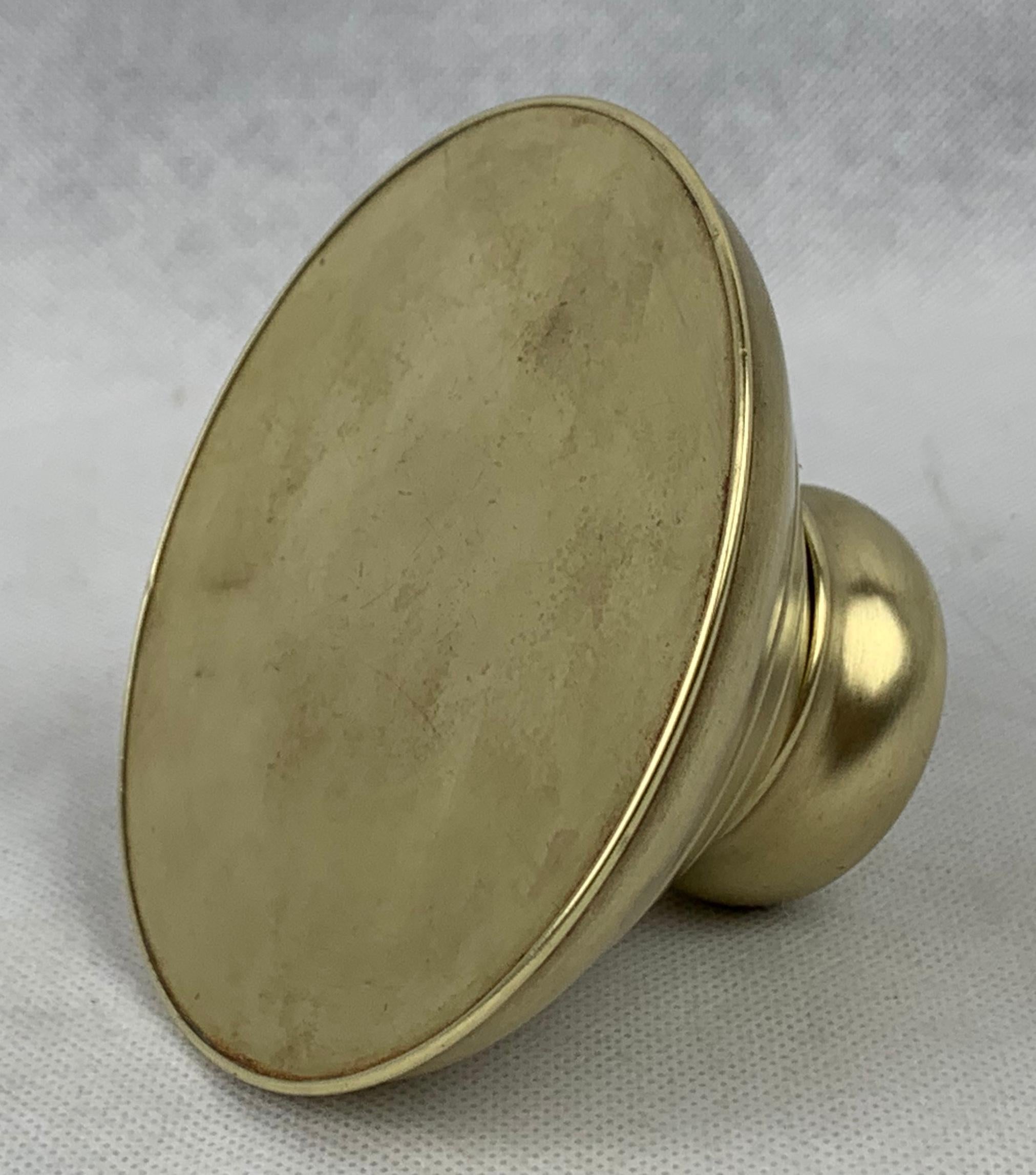 Futurist Brass Hinged Inkwell-American, c. 1900 1