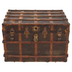 American Brass Mounted Steamer Trunk