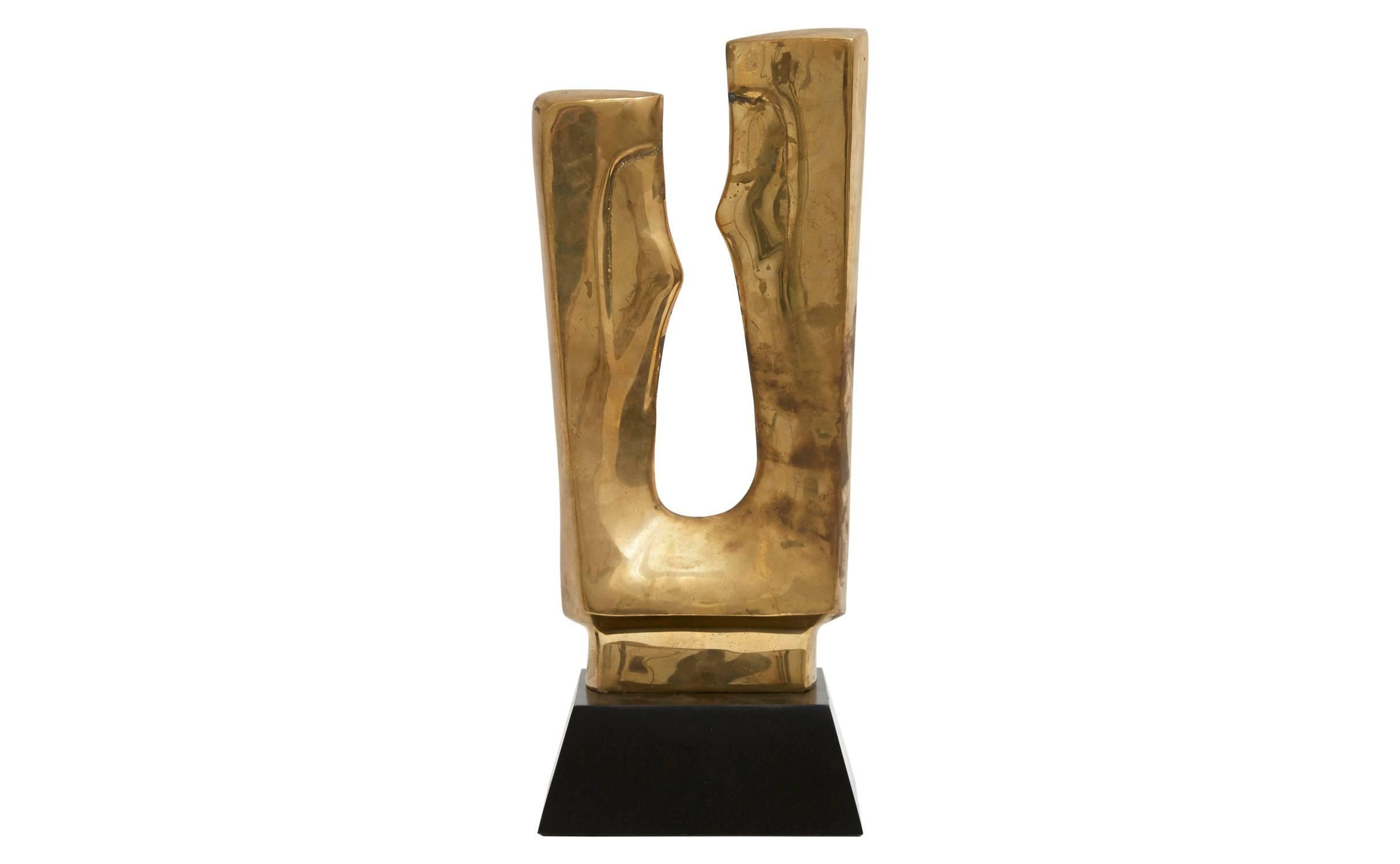 Ebonized American Brass Sculpture
