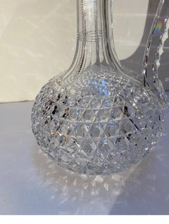 American, Brilliant Hand Cut Claret Decanter, Circa 1890